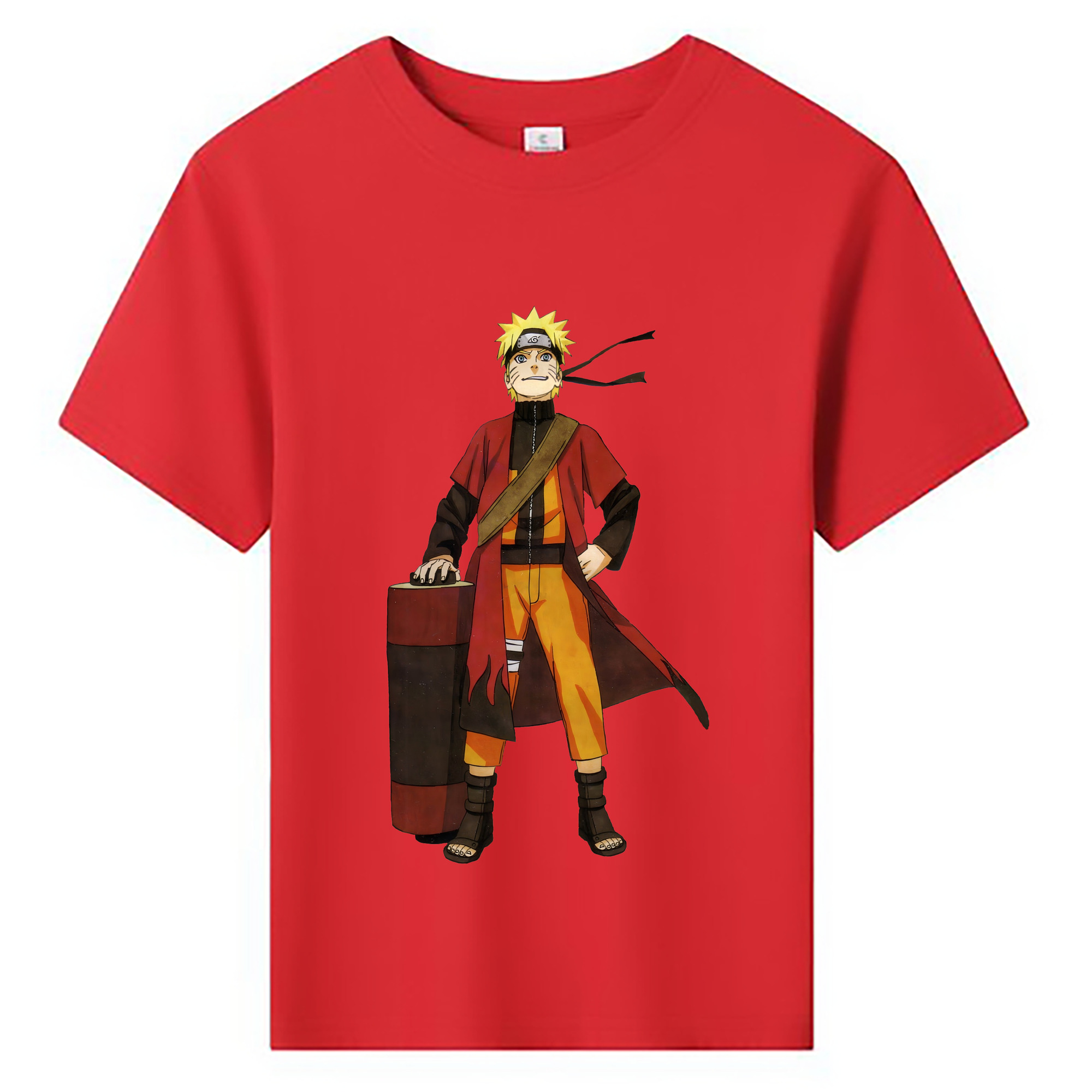 （画像用） NARUTO -ナルト- うずまき ナルト Uzumaki Naruto 綿100％キッズTシャツ（フロントプリント）