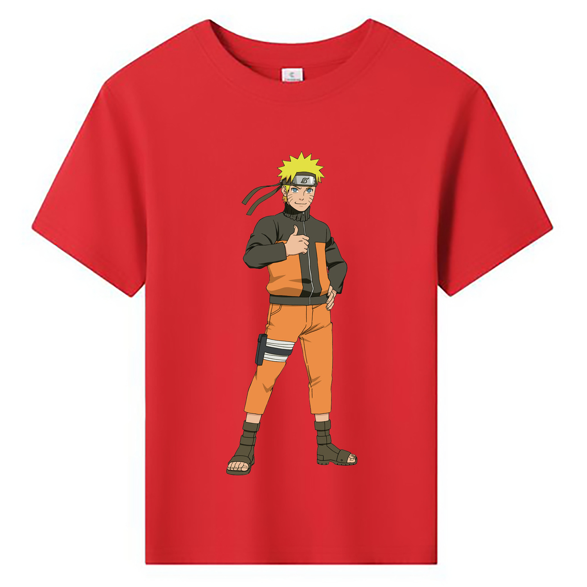（画像用） NARUTO -ナルト- うずまき ナルト Uzumaki Naruto 綿100％キッズTシャツ（フロントプリント）