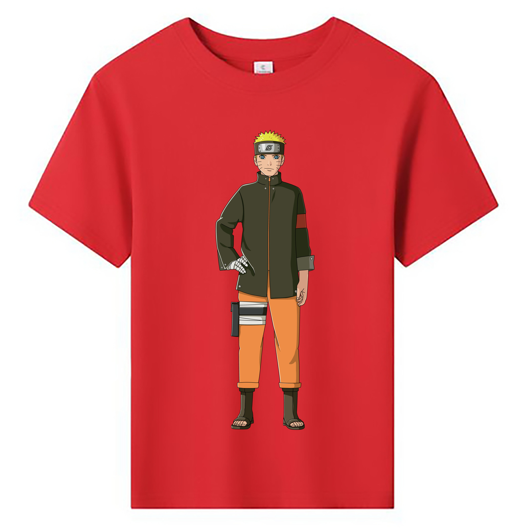 （画像用） NARUTO -ナルト- うずまき ナルト Uzumaki Naruto 綿100％キッズTシャツ（フロントプリント）