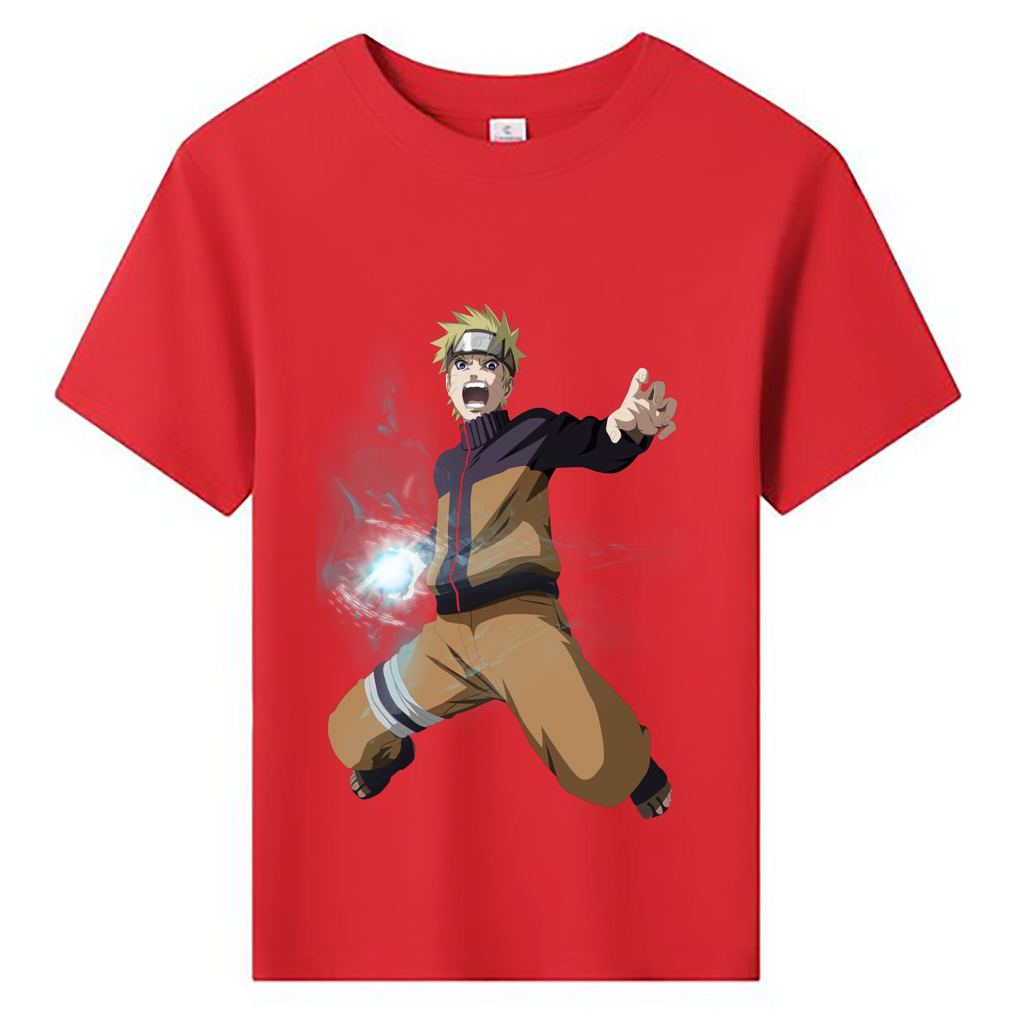 （画像用） NARUTO -ナルト- うずまき ナルト Uzumaki Naruto 綿100％キッズTシャツ（フロントプリント）