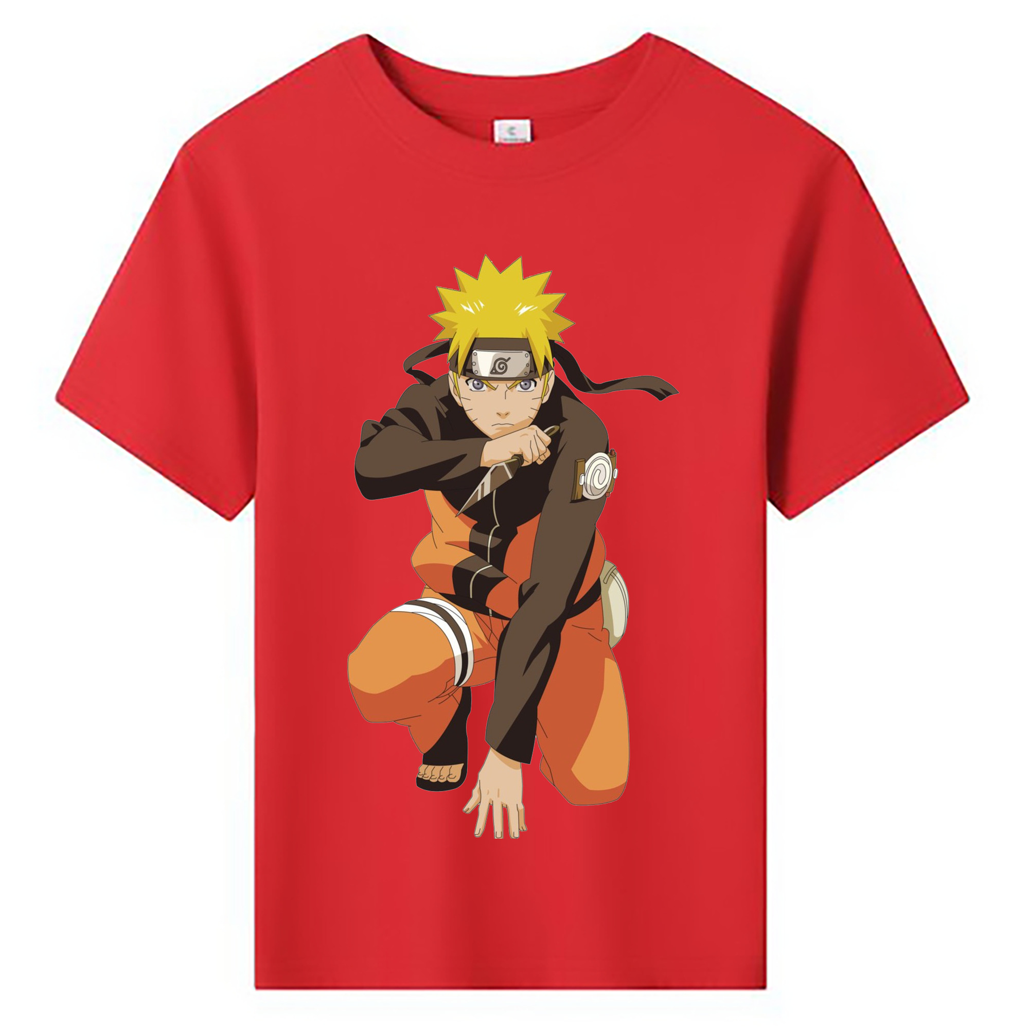（画像用） NARUTO -ナルト- うずまき ナルト Uzumaki Naruto 綿100％キッズTシャツ（フロントプリント）