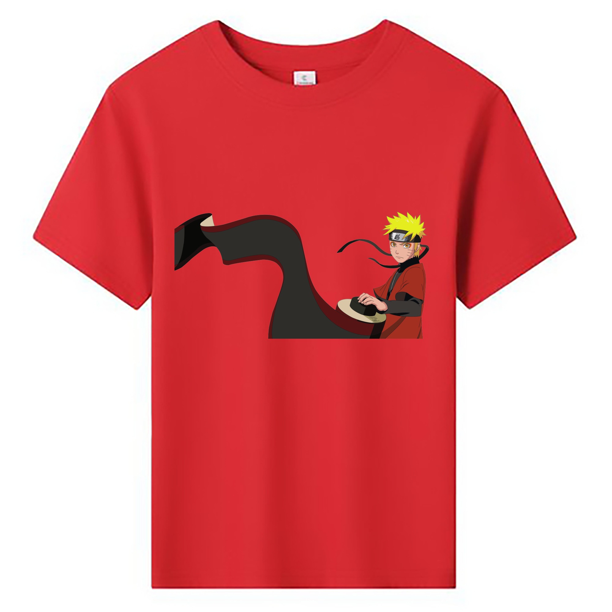 （画像用） NARUTO -ナルト- うずまき ナルト Uzumaki Naruto 綿100％キッズTシャツ（フロントプリント）