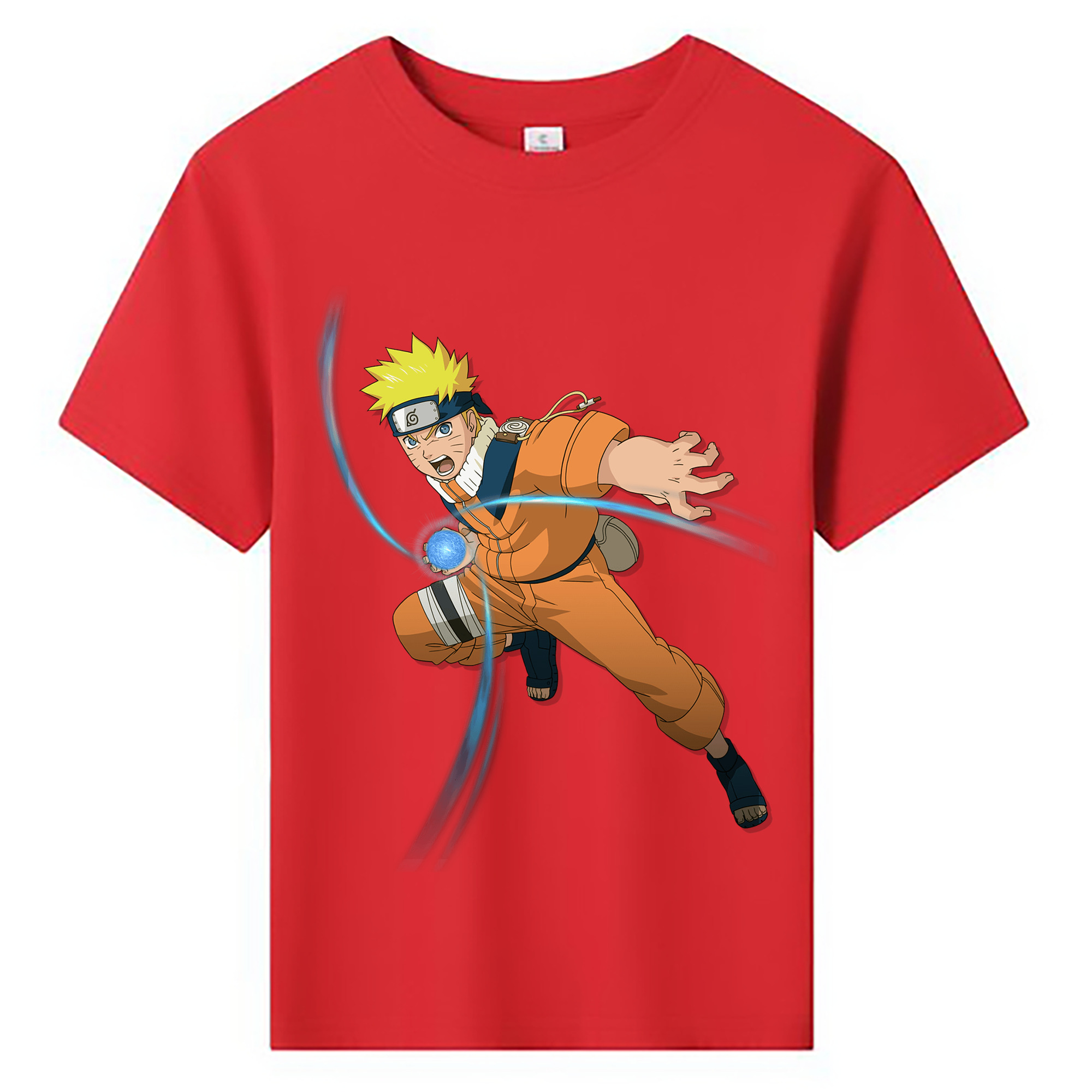 （画像用） NARUTO -ナルト- うずまき ナルト Uzumaki Naruto 綿100％キッズTシャツ（フロントプリント）