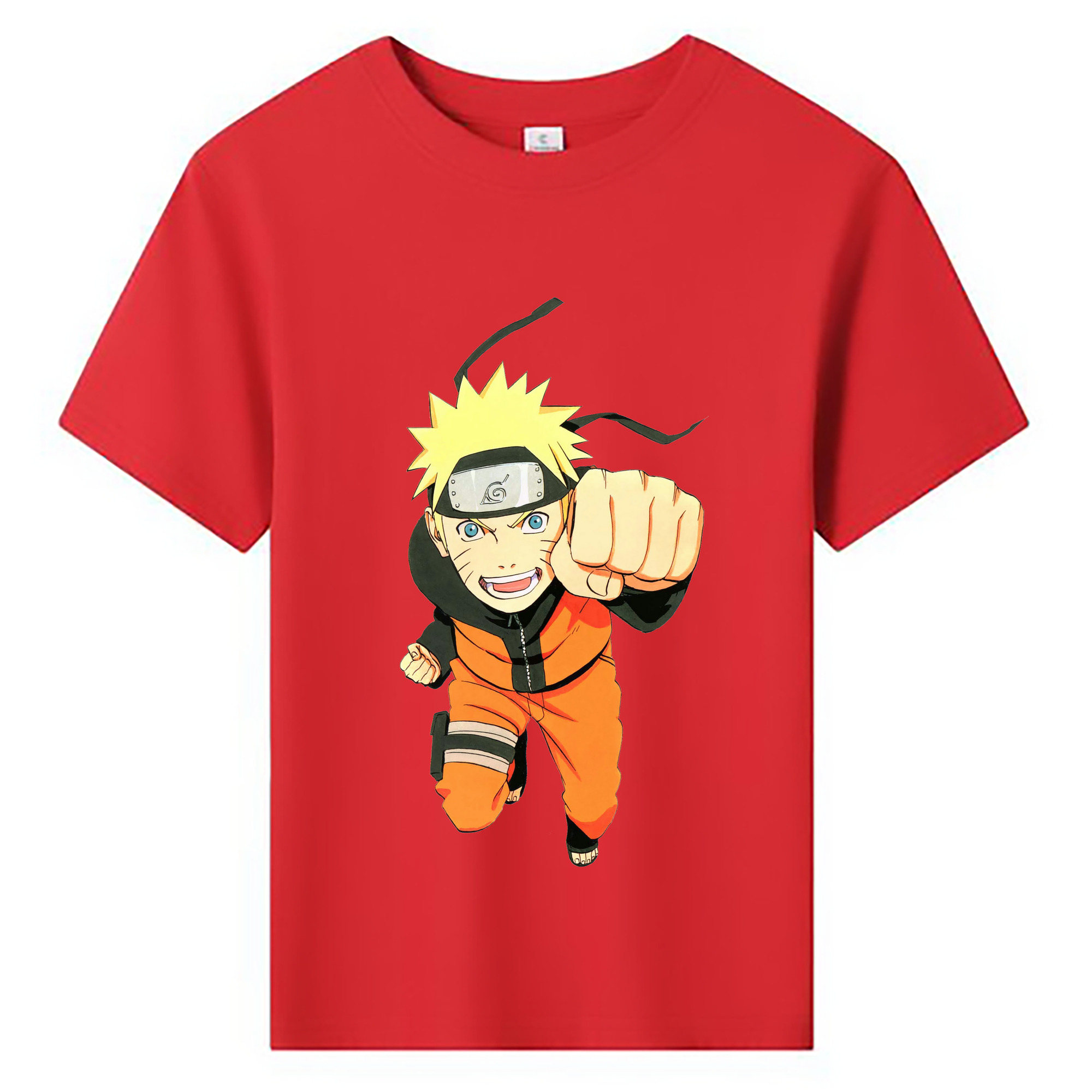 （画像用） NARUTO -ナルト- うずまき ナルト Uzumaki Naruto 綿100％キッズTシャツ（フロントプリント）