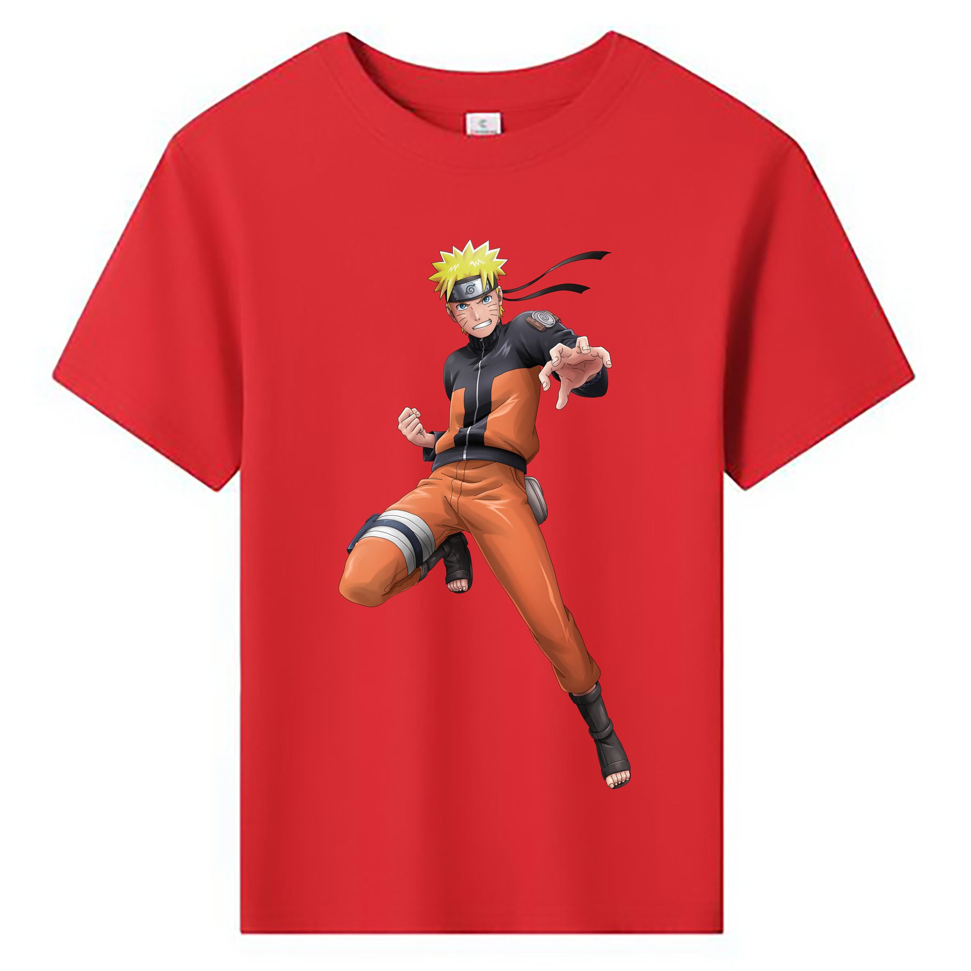 （画像用） NARUTO -ナルト- うずまき ナルト Uzumaki Naruto 綿100％キッズTシャツ（フロントプリント）