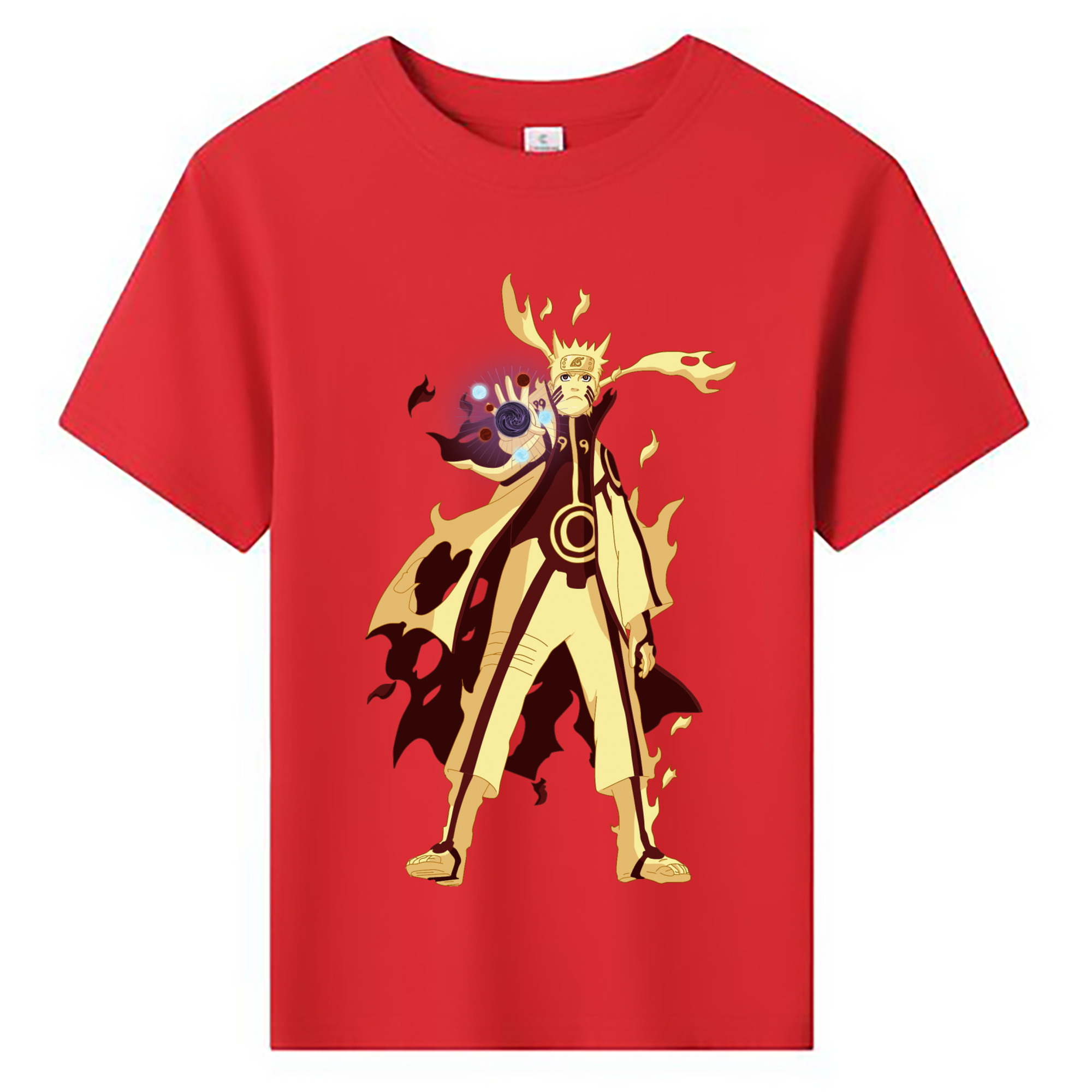 （画像用） NARUTO -ナルト- うずまき ナルト Uzumaki Naruto 綿100％キッズTシャツ（フロントプリント）