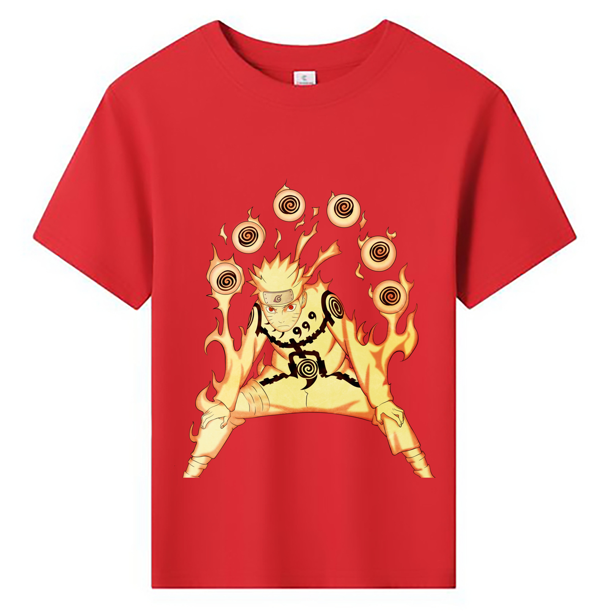 （画像用） NARUTO -ナルト- うずまき ナルト Uzumaki Naruto 綿100％キッズTシャツ（フロントプリント）