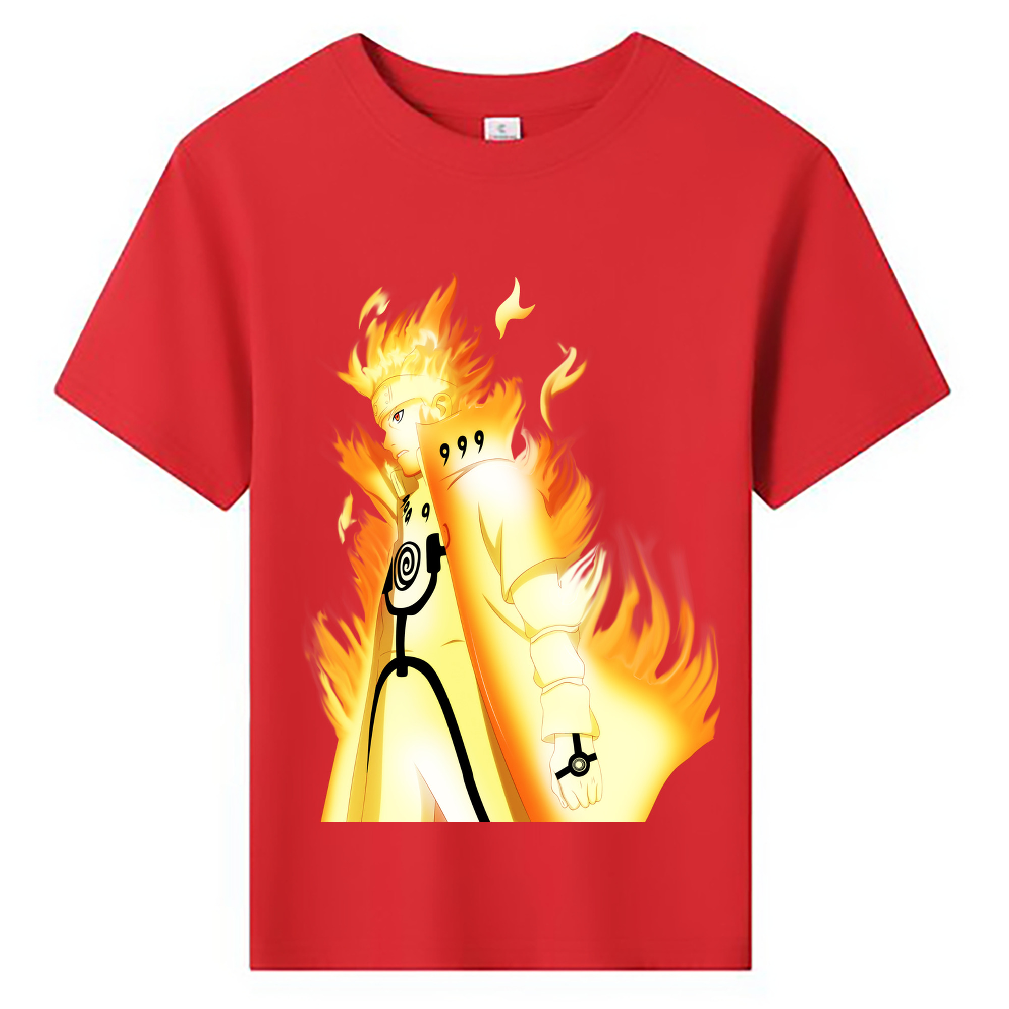 （画像用） NARUTO -ナルト- うずまき ナルト Uzumaki Naruto 綿100％キッズTシャツ（フロントプリント）