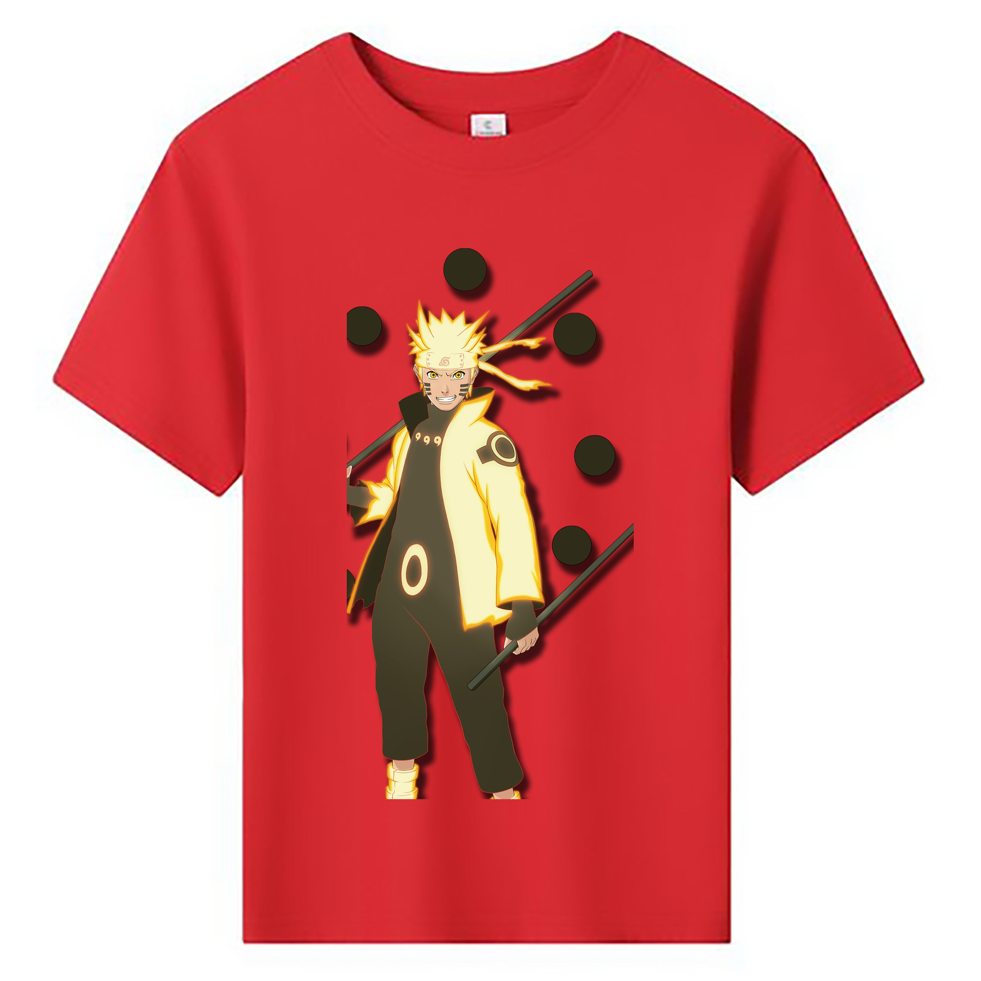 （画像用） NARUTO -ナルト- うずまき ナルト Uzumaki Naruto 綿100％キッズTシャツ（フロントプリント）