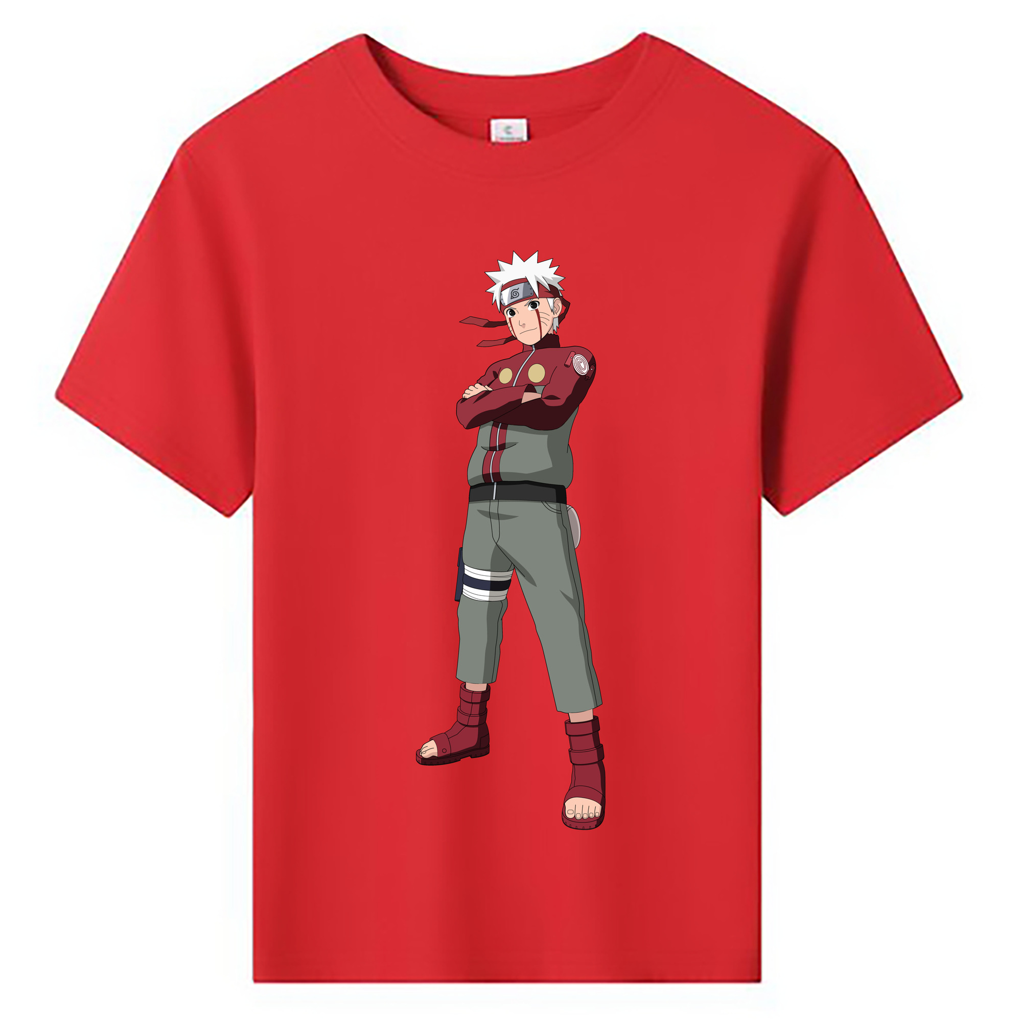 （画像用） NARUTO -ナルト- うずまき ナルト Uzumaki Naruto 綿100％キッズTシャツ（フロントプリント）