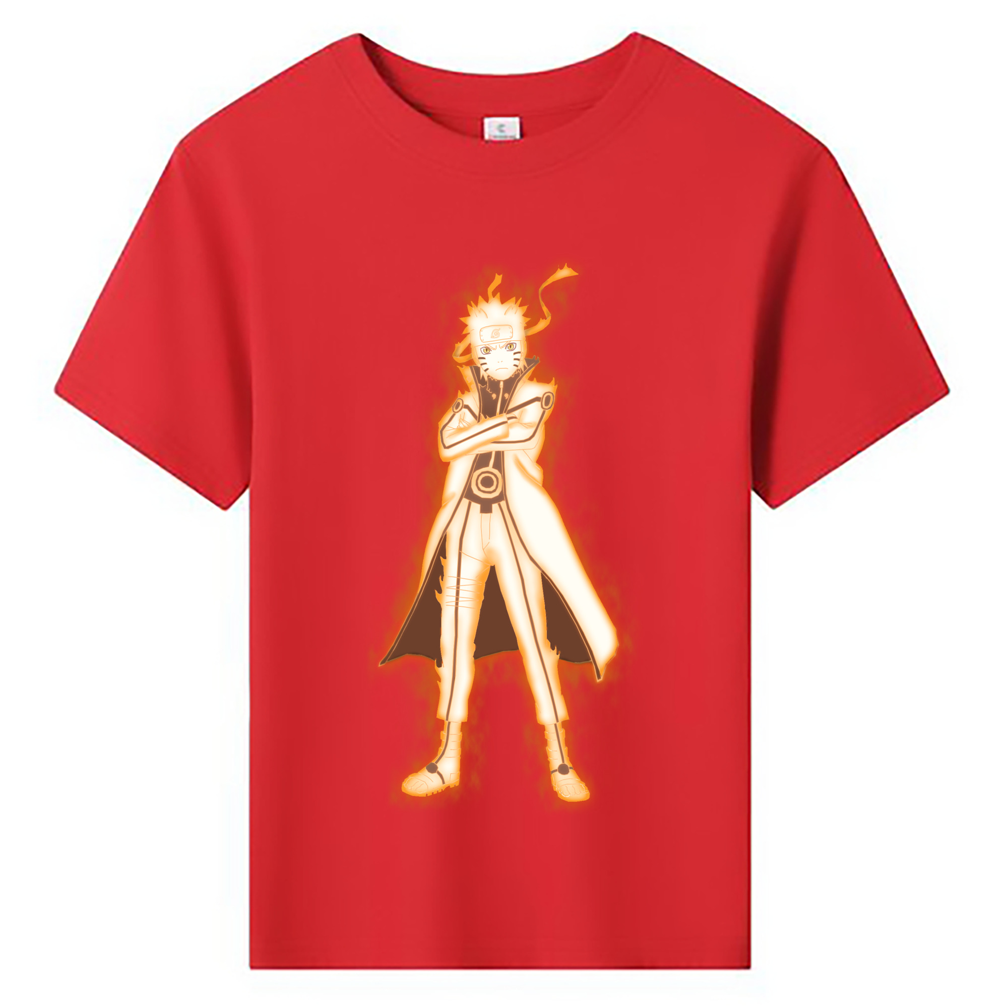（画像用） NARUTO -ナルト- うずまき ナルト Uzumaki Naruto 綿100％キッズTシャツ（フロントプリント）