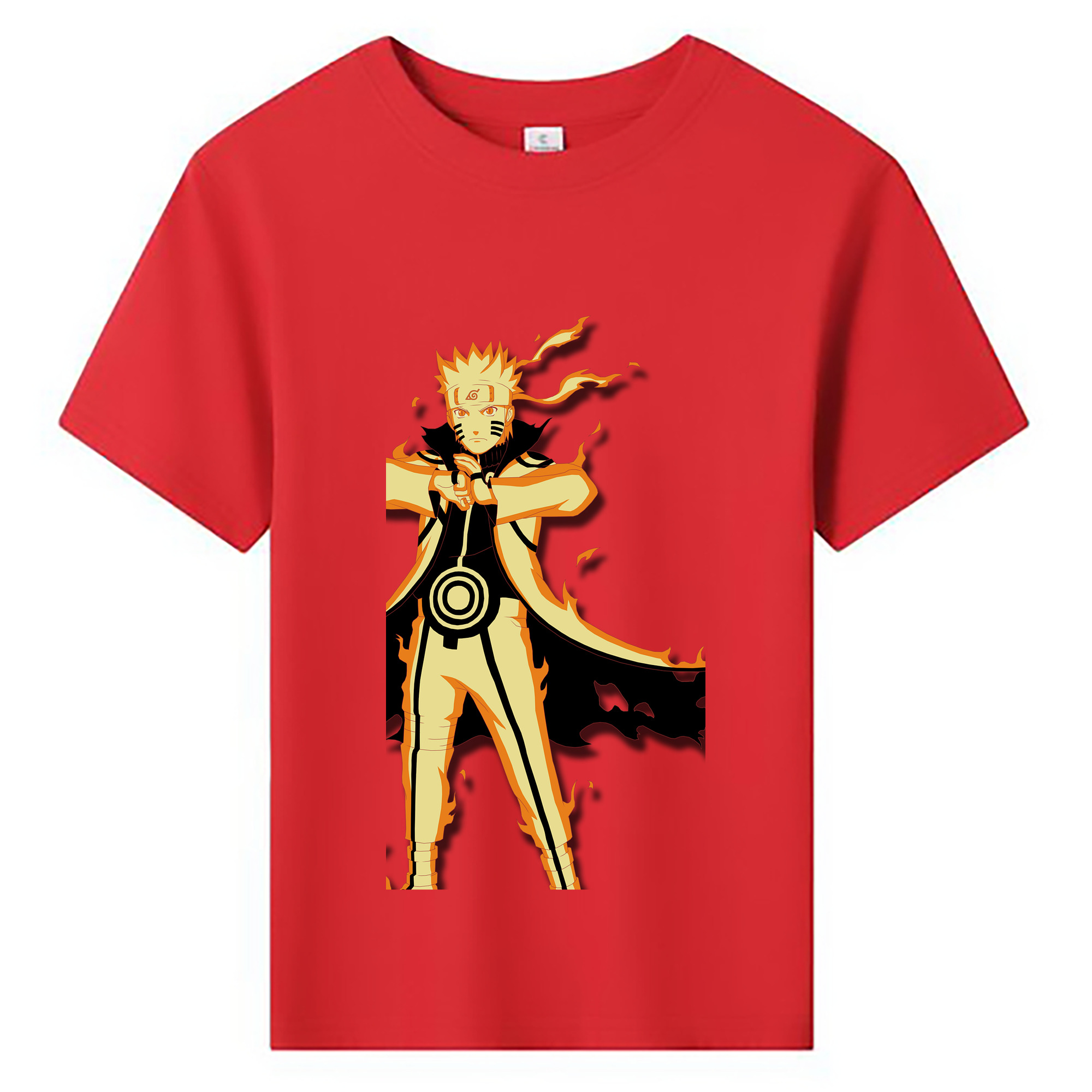 （画像用） NARUTO -ナルト- うずまき ナルト Uzumaki Naruto 綿100％キッズTシャツ（フロントプリント）