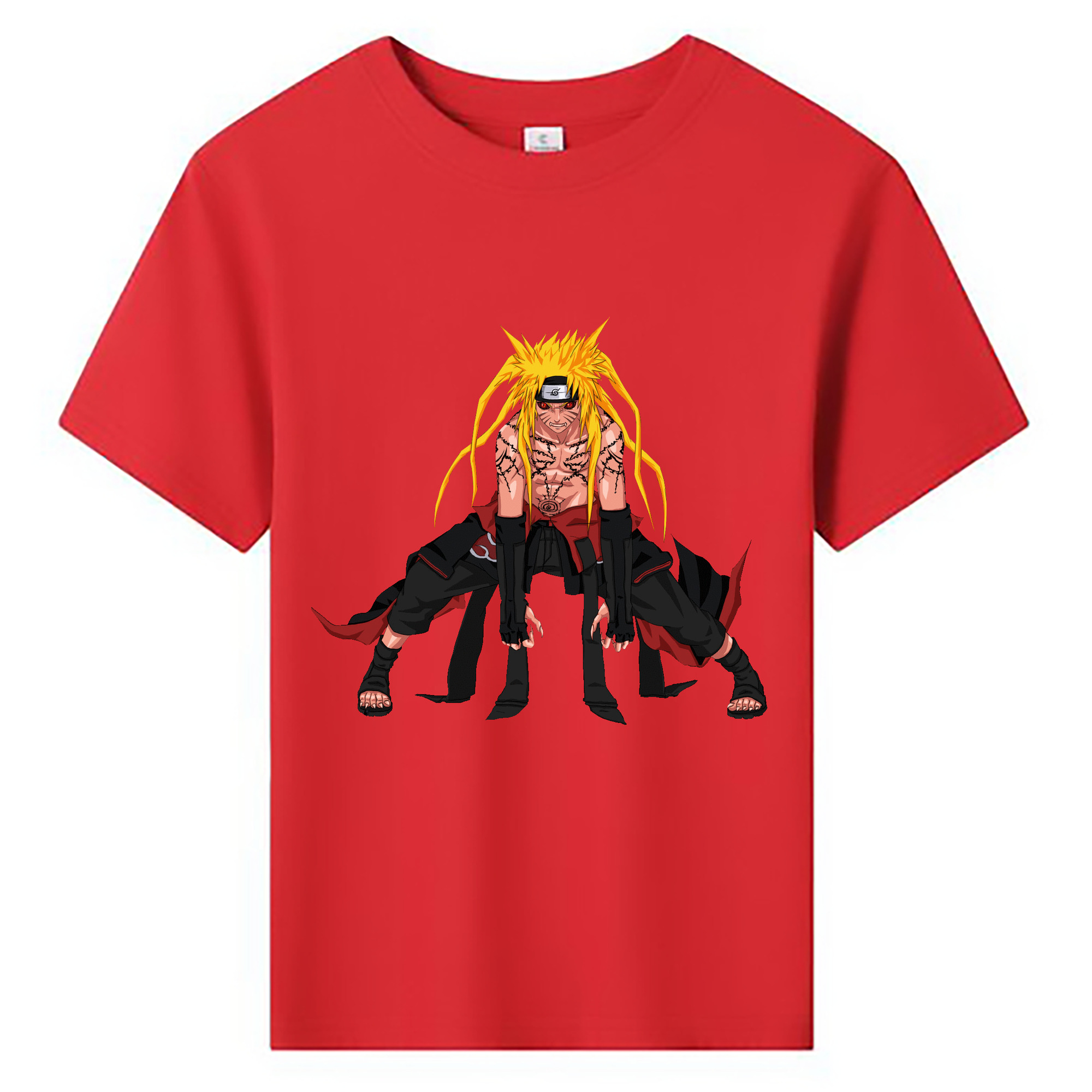 （画像用） NARUTO -ナルト- うずまき ナルト Uzumaki Naruto 綿100％キッズTシャツ（フロントプリント）