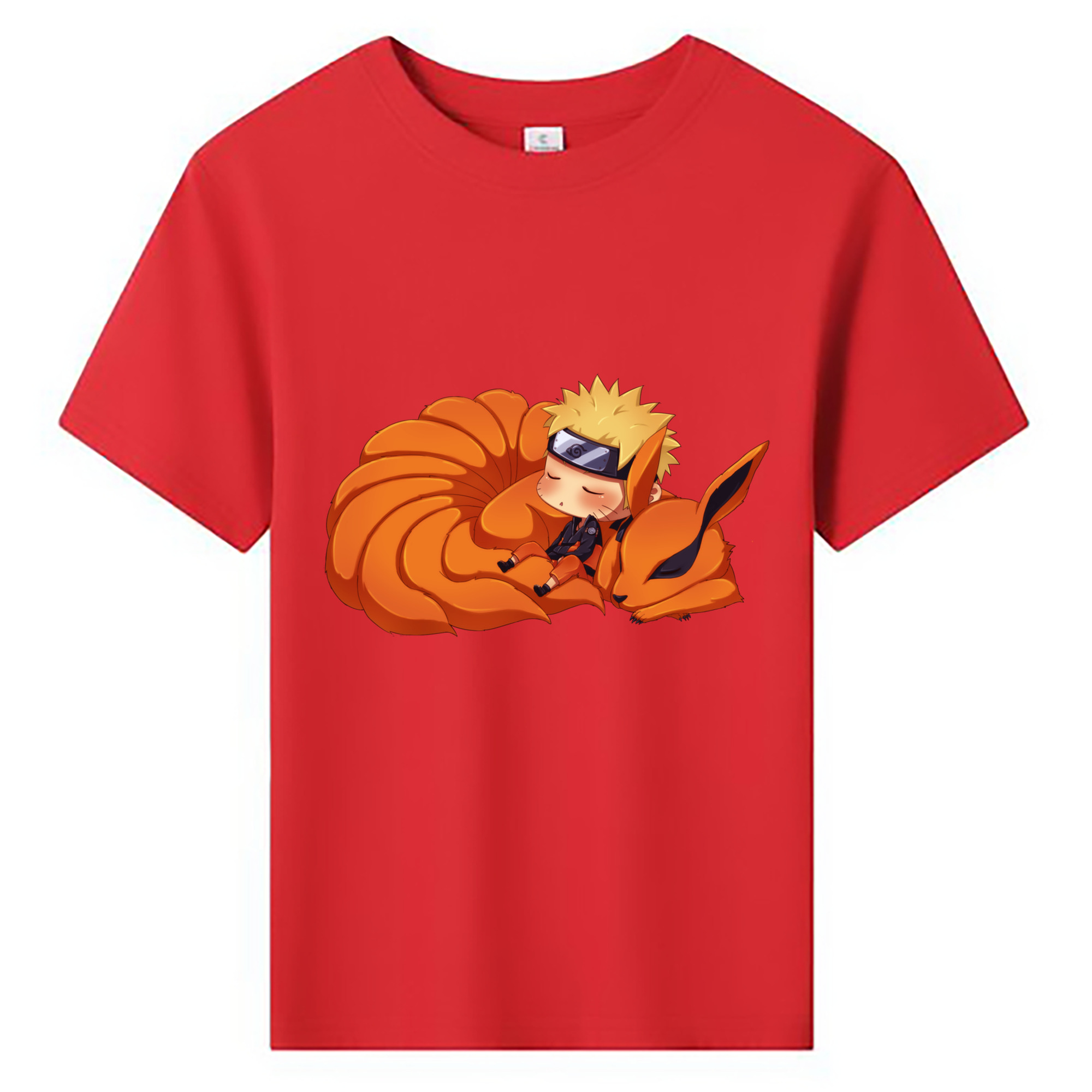 （画像用） NARUTO -ナルト- うずまき ナルト Uzumaki Naruto 綿100％キッズTシャツ（フロントプリント）
