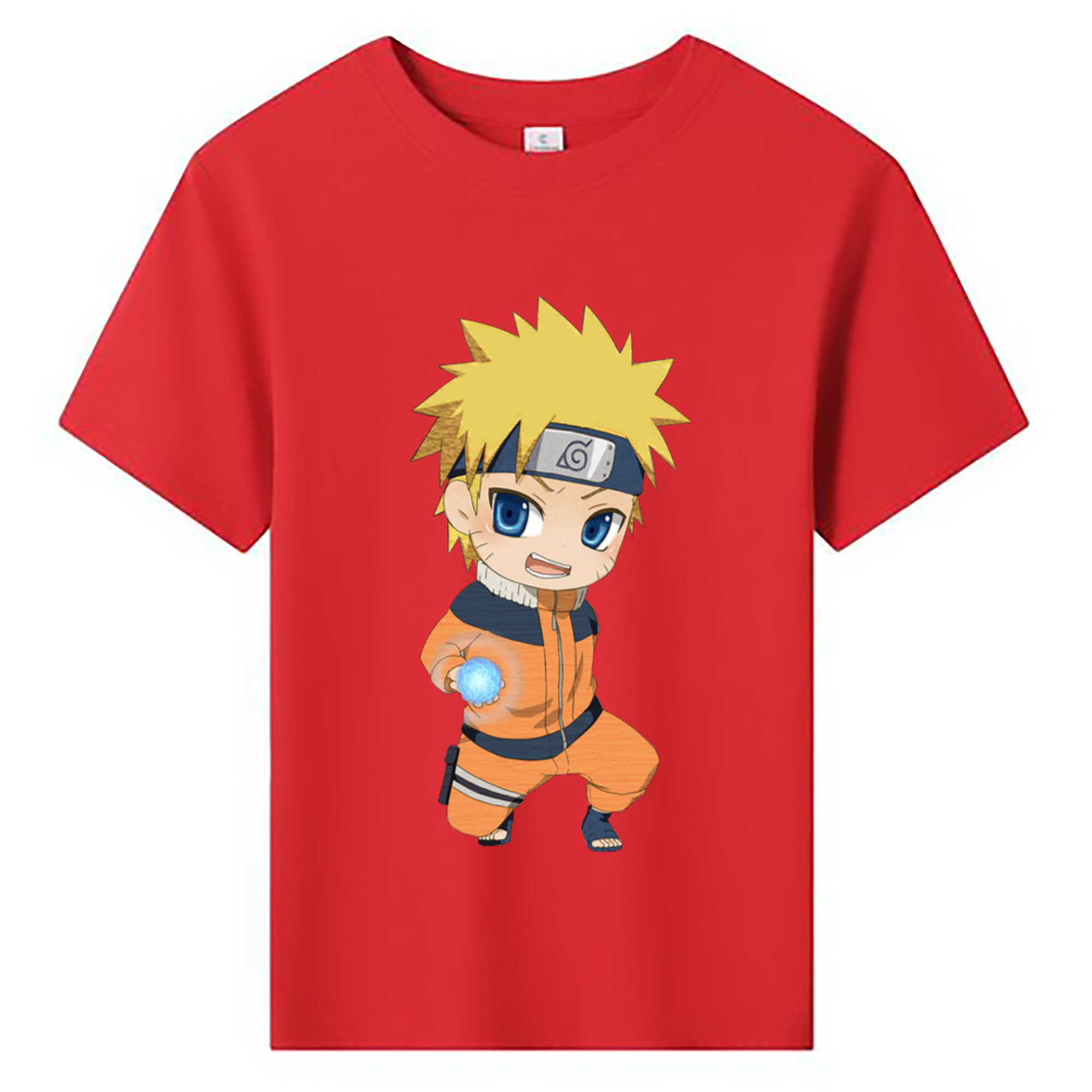 （画像用） NARUTO -ナルト- うずまき ナルト Uzumaki Naruto 綿100％キッズTシャツ（フロントプリント）
