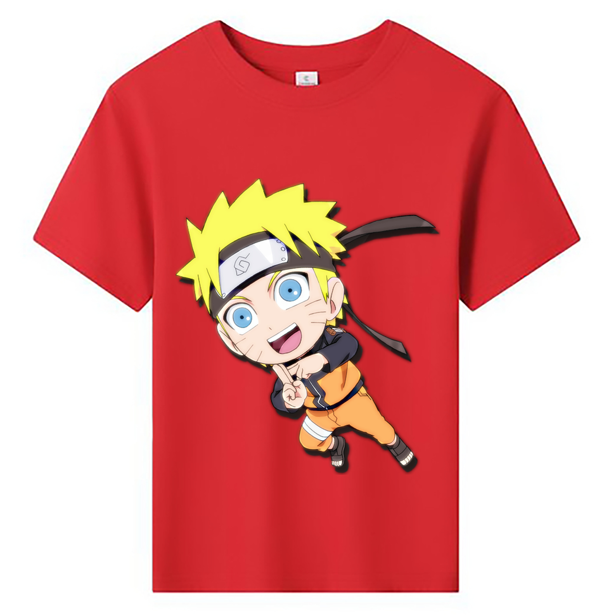 （画像用） NARUTO -ナルト- うずまき ナルト Uzumaki Naruto 綿100％キッズTシャツ（フロントプリント）
