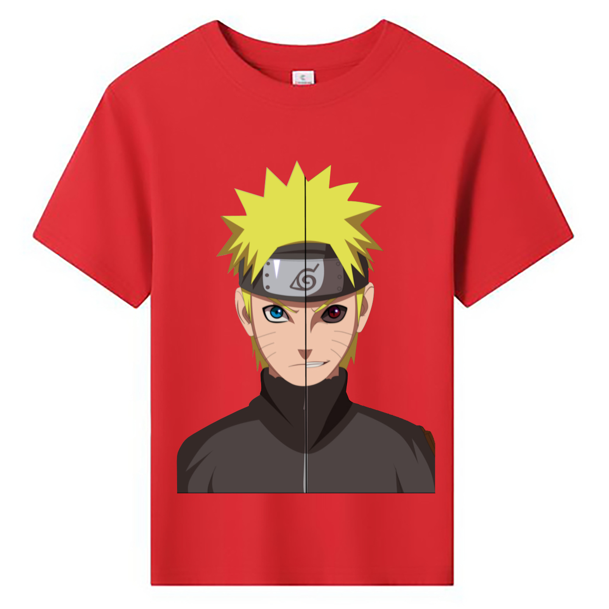 （画像用） NARUTO -ナルト- うずまき ナルト Uzumaki Naruto 綿100％キッズTシャツ（フロントプリント）
