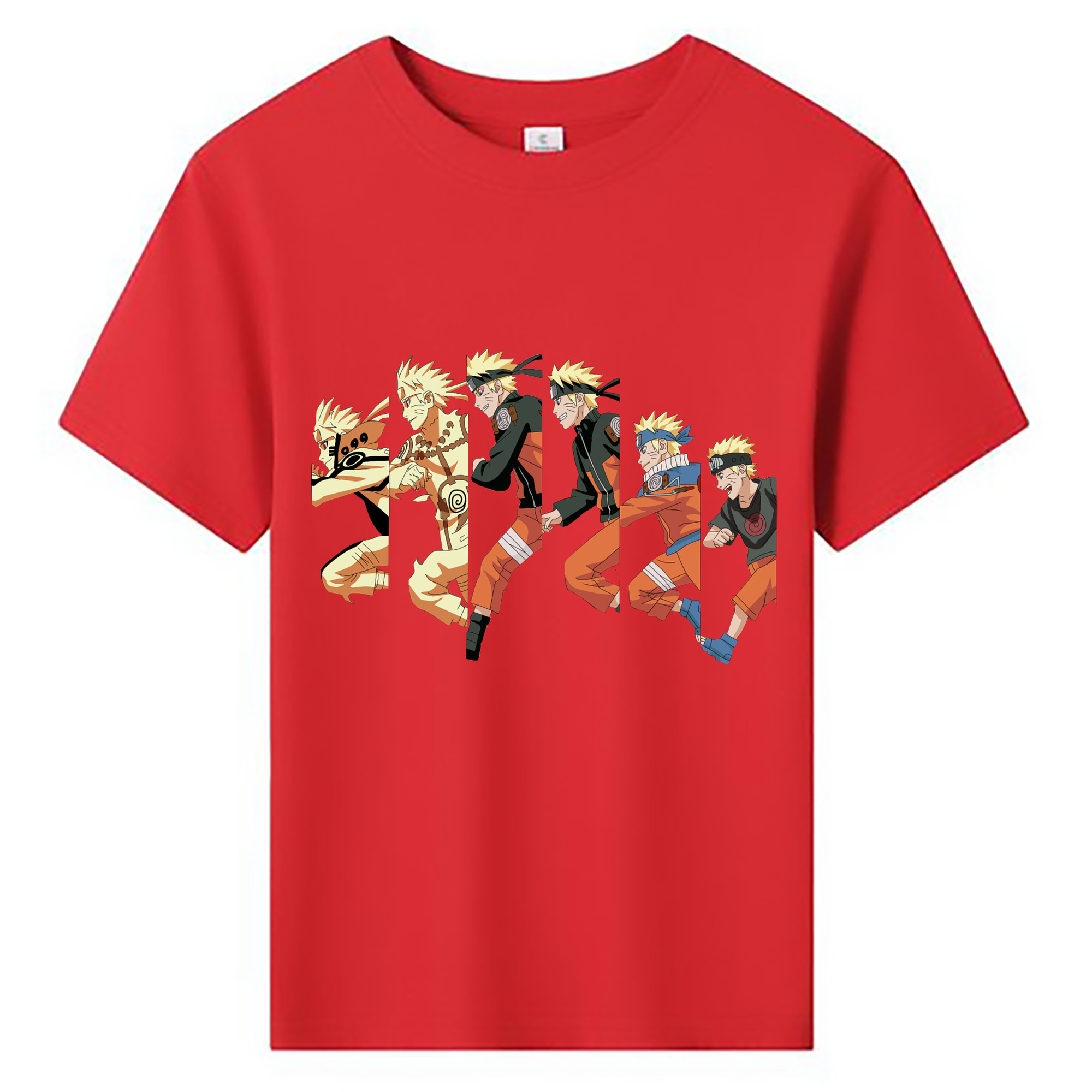 （画像用） NARUTO -ナルト- うずまき ナルト Uzumaki Naruto 綿100％キッズTシャツ（フロントプリント）