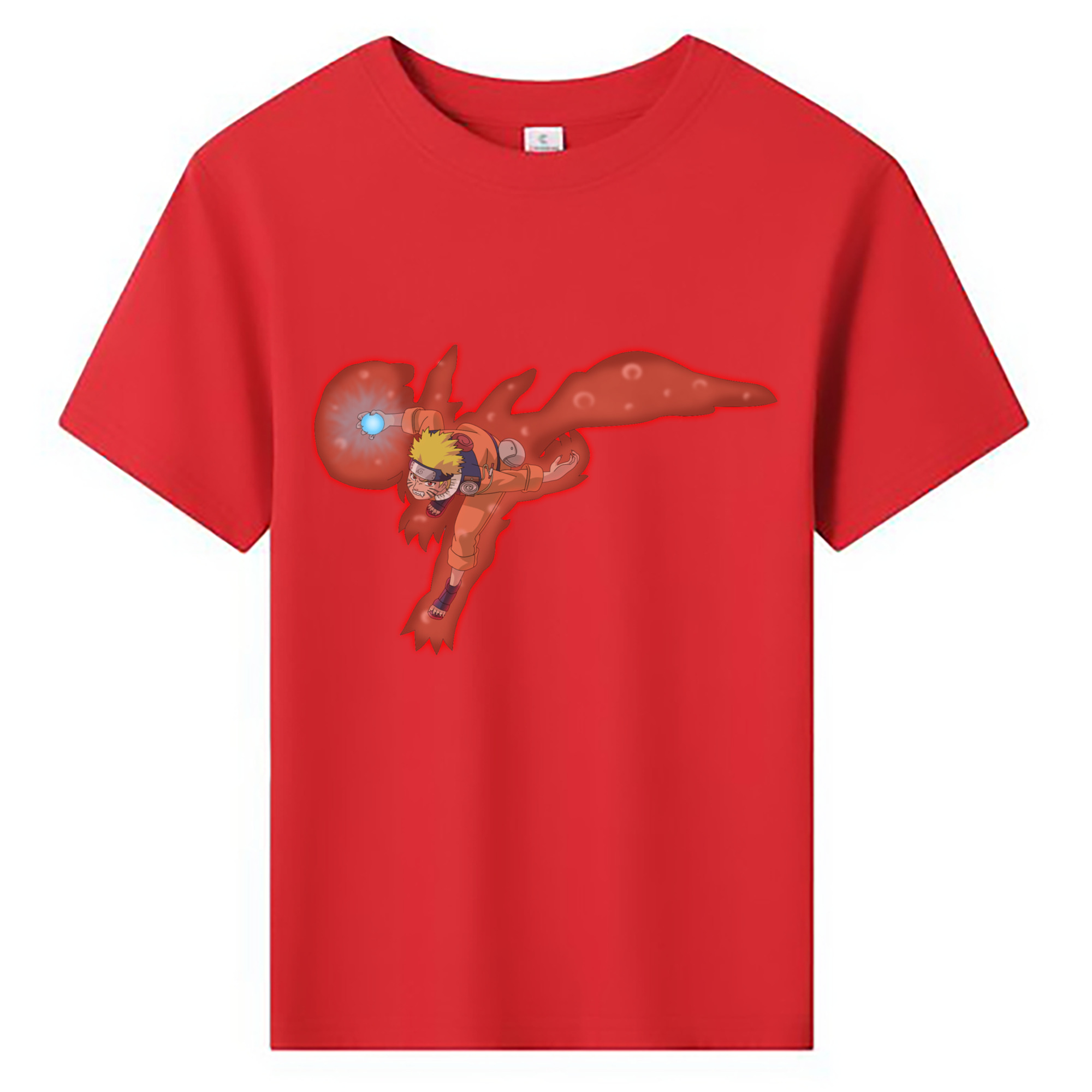 （画像用） NARUTO -ナルト- うずまき ナルト Uzumaki Naruto 綿100％キッズTシャツ（フロントプリント）