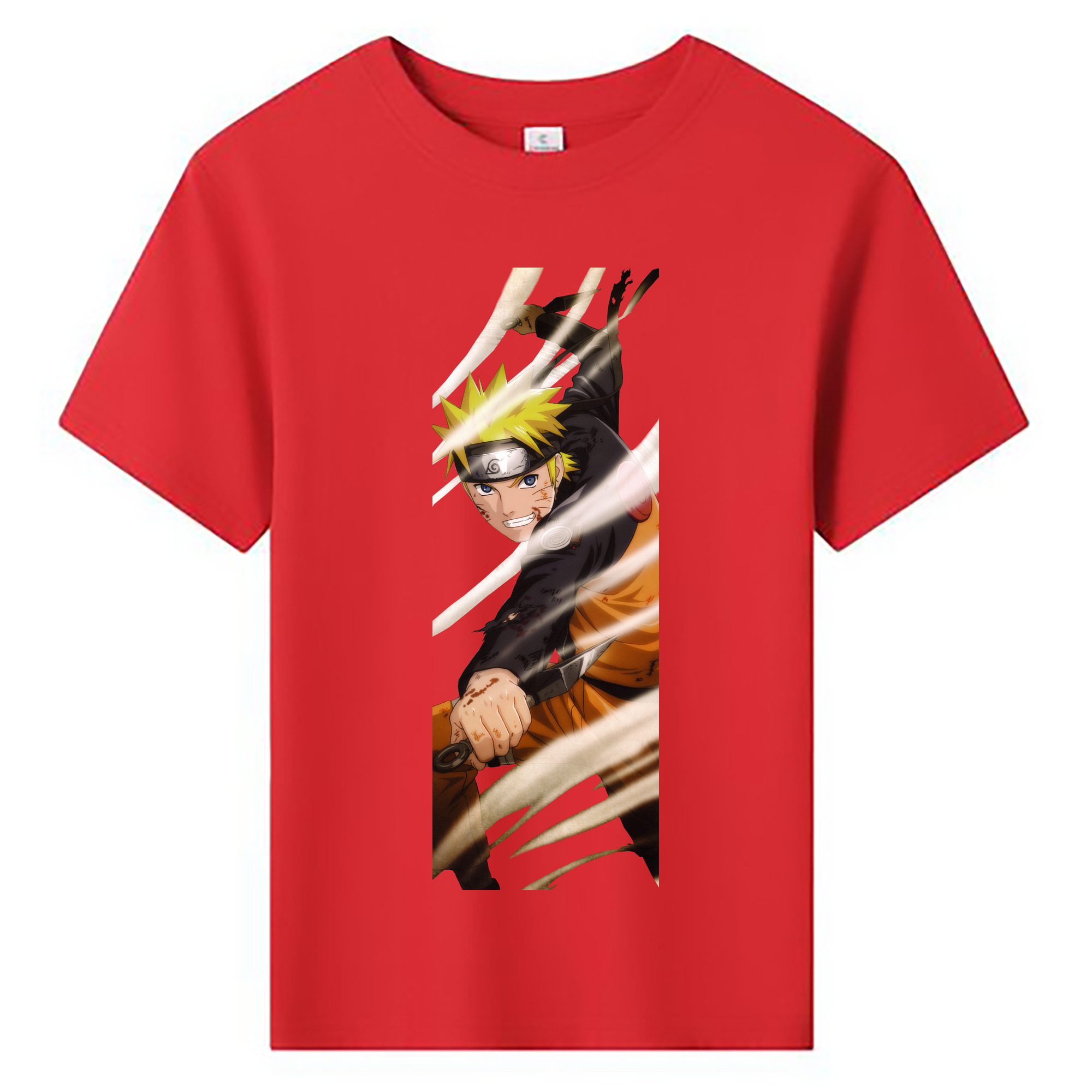 （画像用） NARUTO -ナルト- うずまき ナルト Uzumaki Naruto 綿100％キッズTシャツ（フロントプリント）