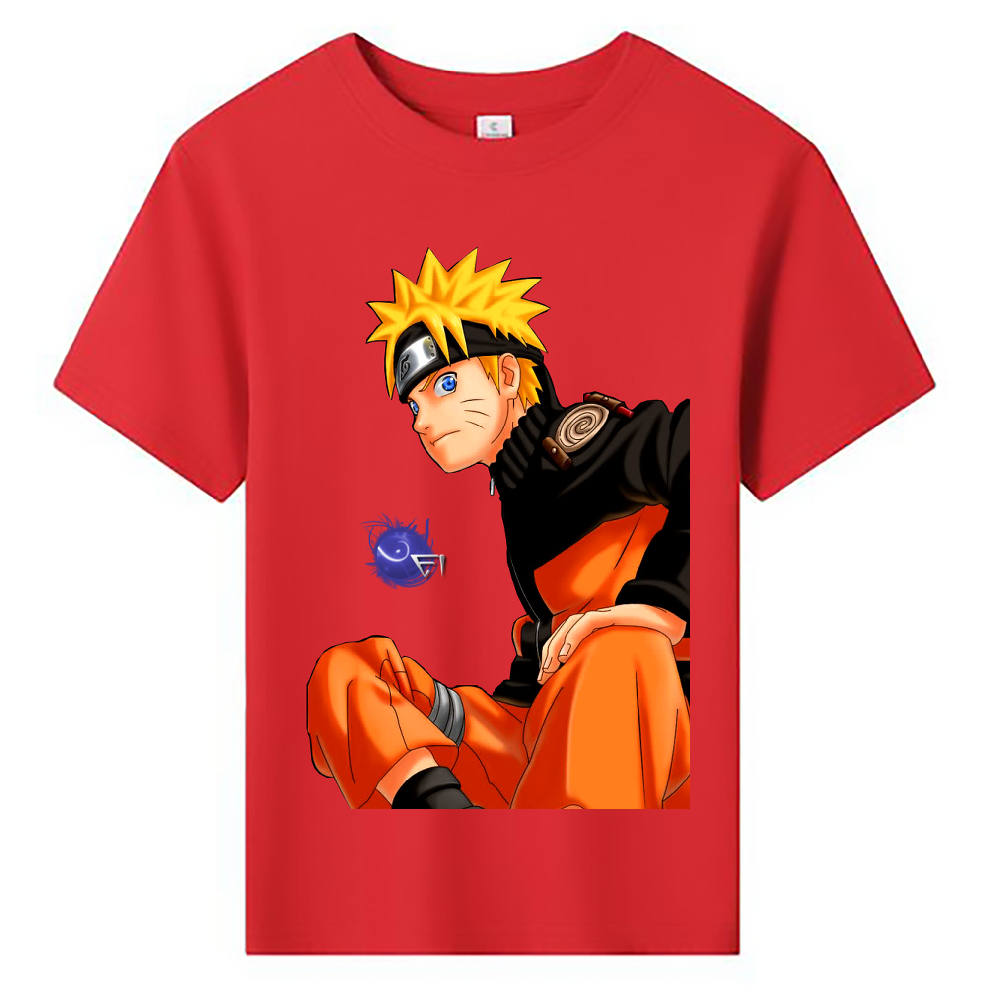 （画像用） NARUTO -ナルト- うずまき ナルト Uzumaki Naruto 綿100％キッズTシャツ（フロントプリント）