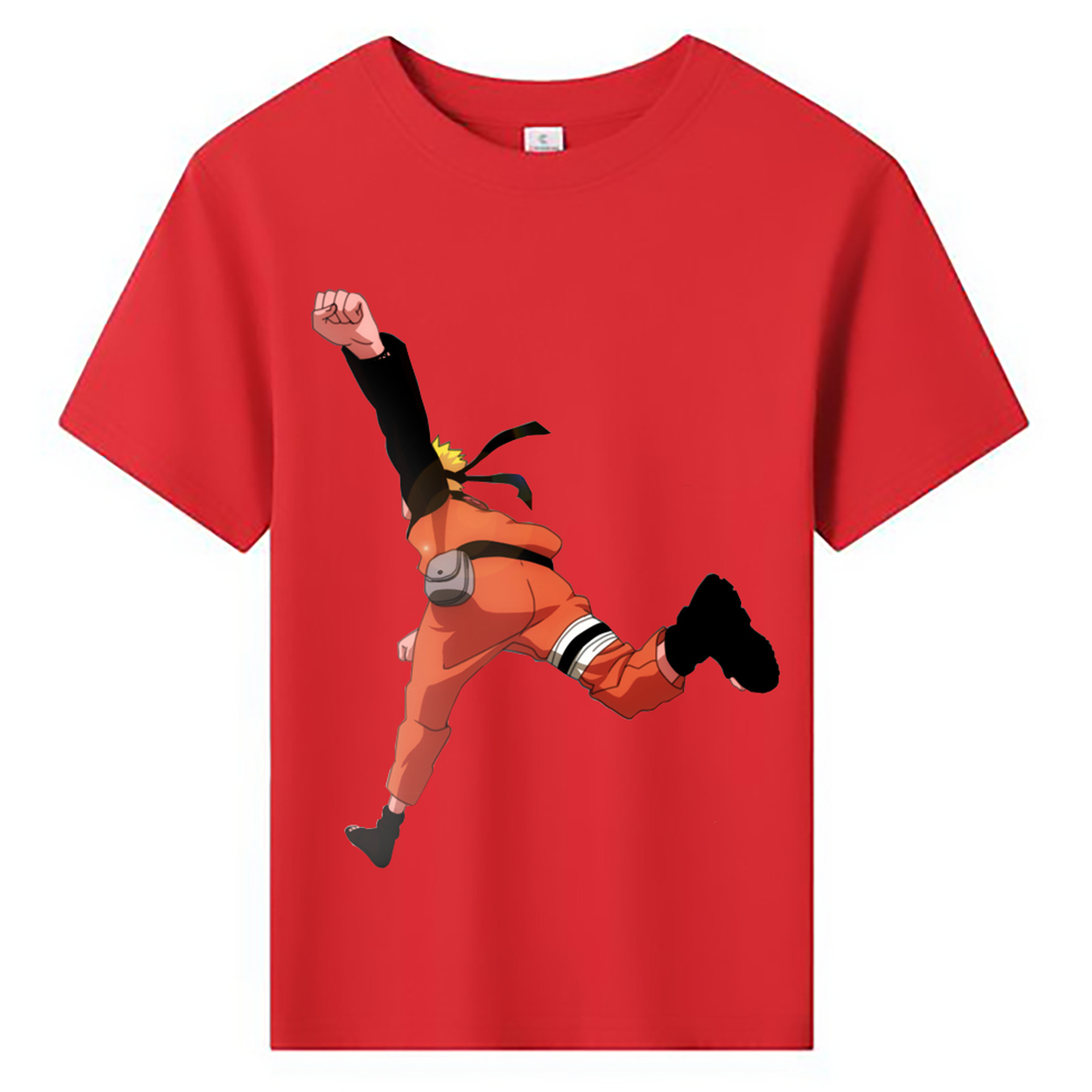 （画像用） NARUTO -ナルト- うずまき ナルト Uzumaki Naruto 綿100％キッズTシャツ（フロントプリント）