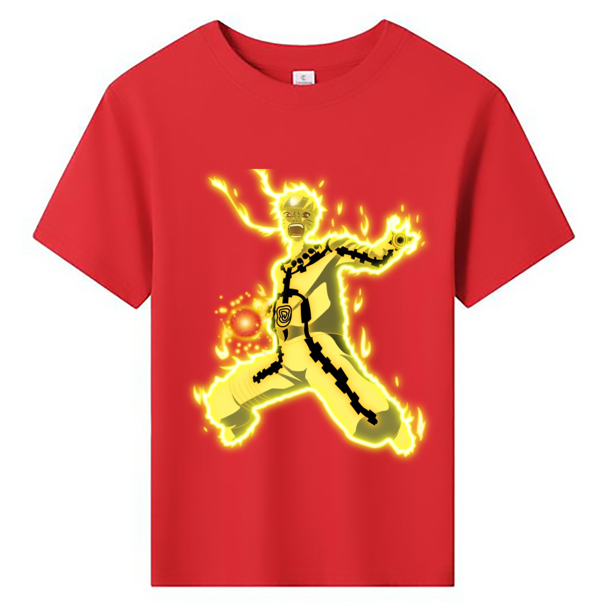 （画像用） NARUTO -ナルト- うずまき ナルト Uzumaki Naruto 綿100％キッズTシャツ（フロントプリント）