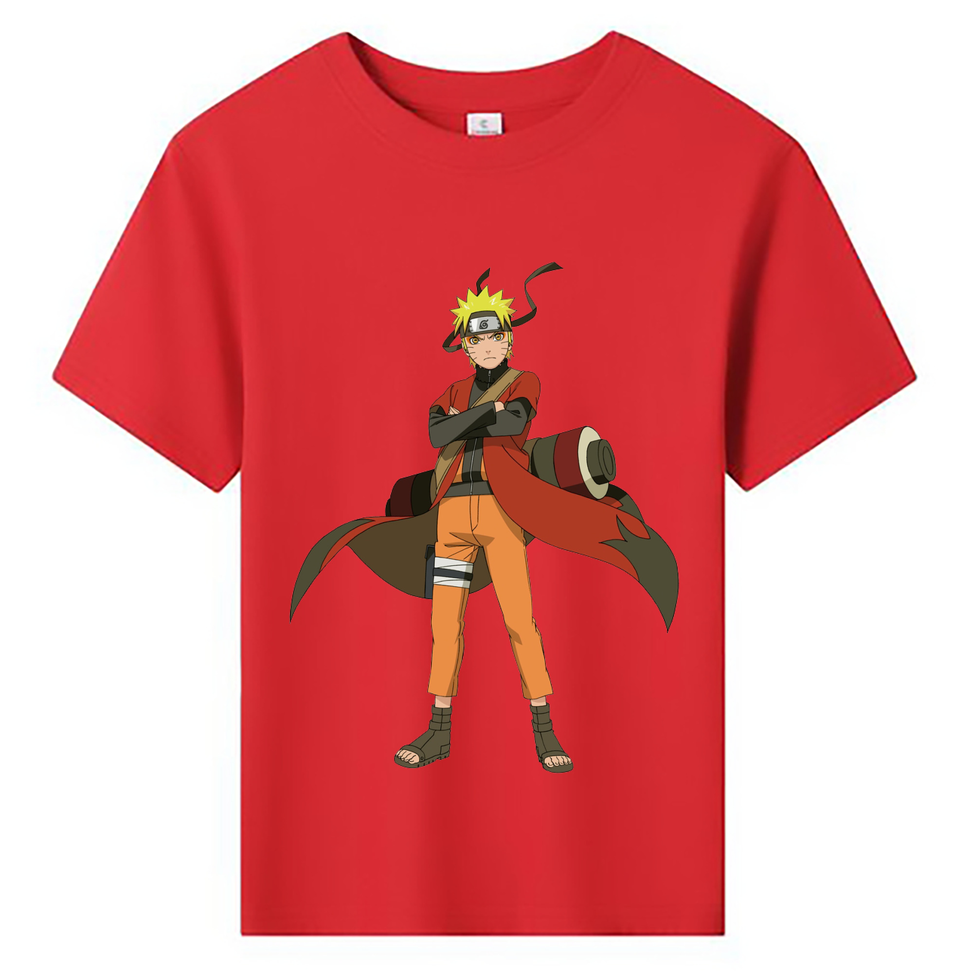 （画像用） NARUTO -ナルト- うずまき ナルト Uzumaki Naruto 綿100％キッズTシャツ（フロントプリント）