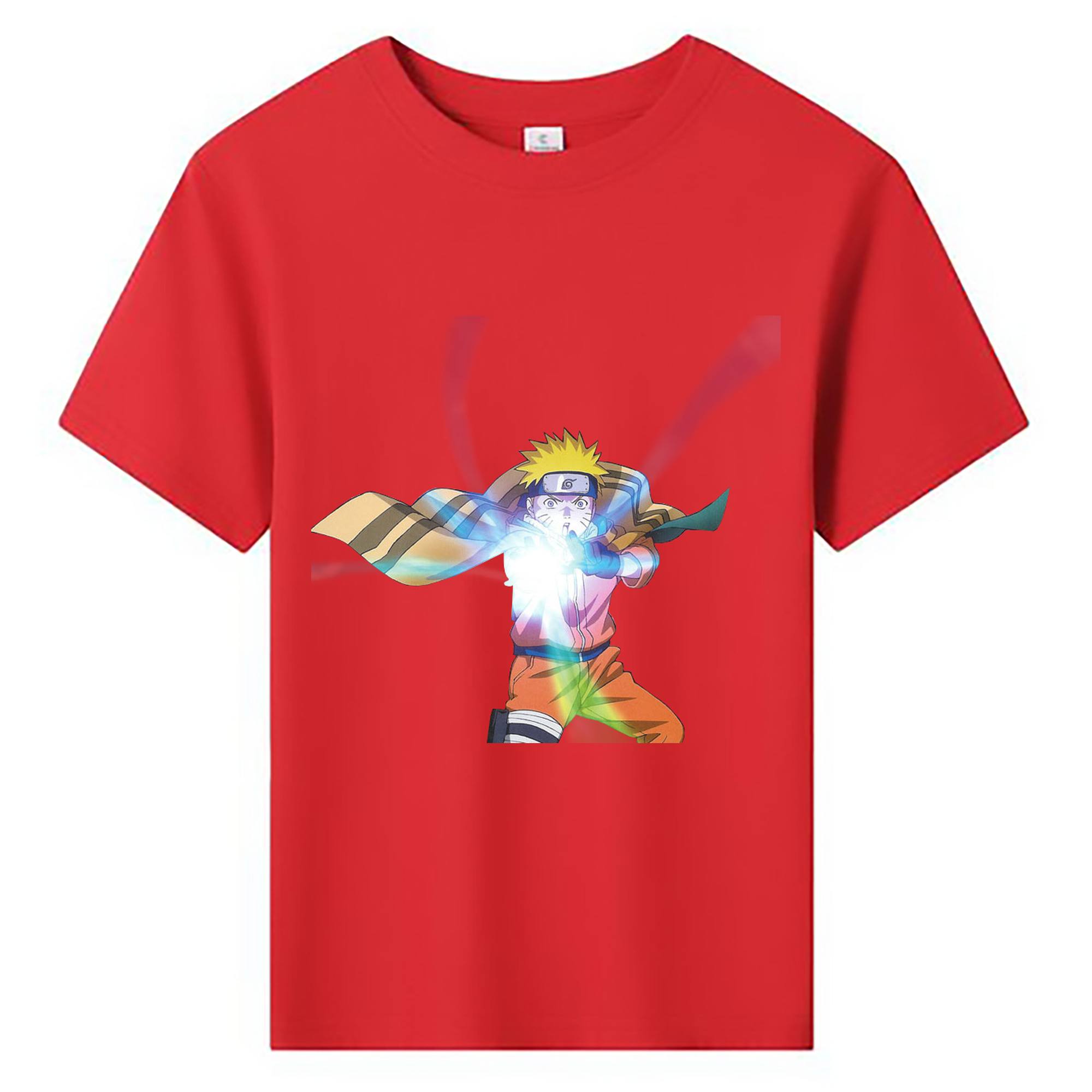 （画像用） NARUTO -ナルト- うずまき ナルト Uzumaki Naruto 綿100％キッズTシャツ（フロントプリント）