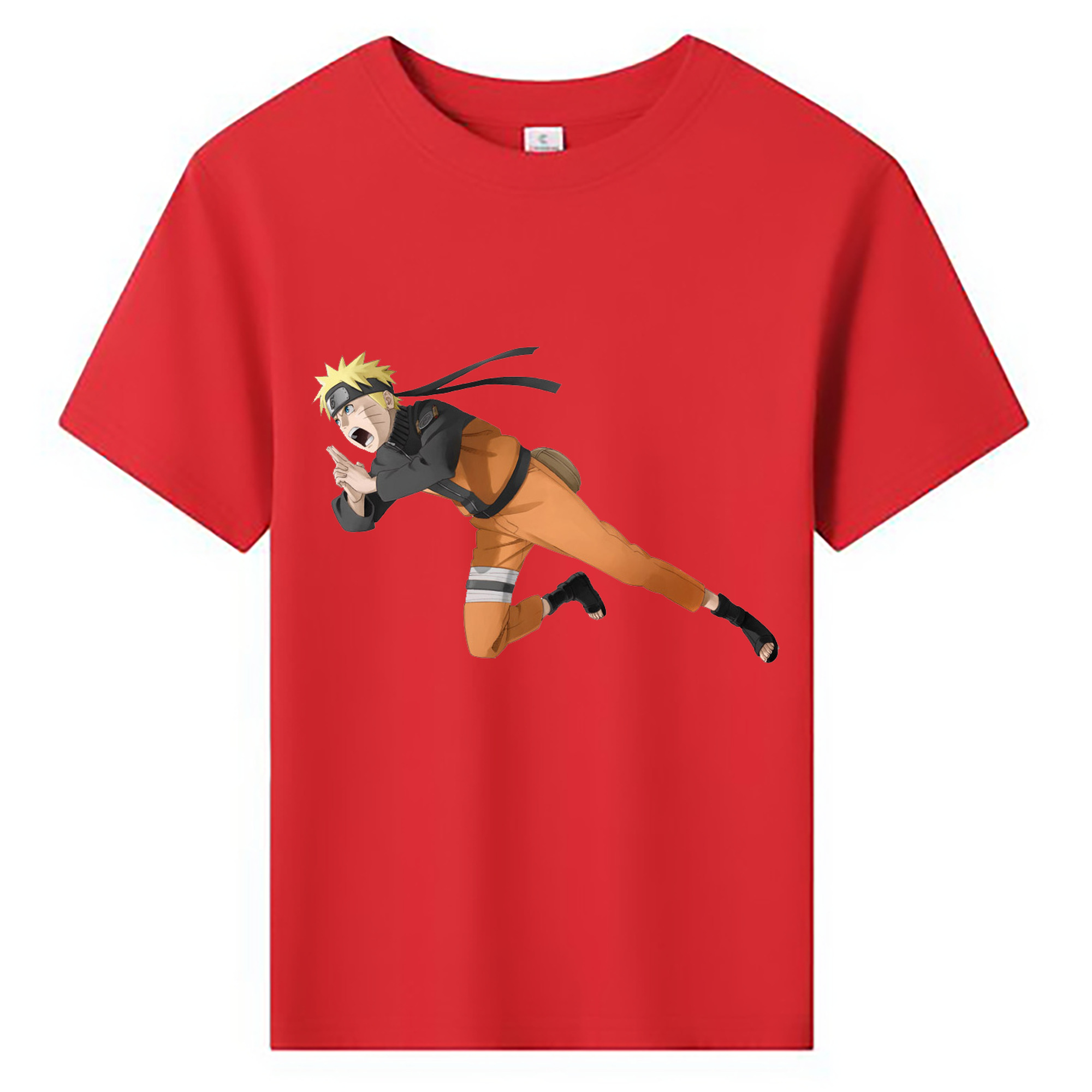 （画像用） NARUTO -ナルト- うずまき ナルト Uzumaki Naruto 綿100％キッズTシャツ（フロントプリント）