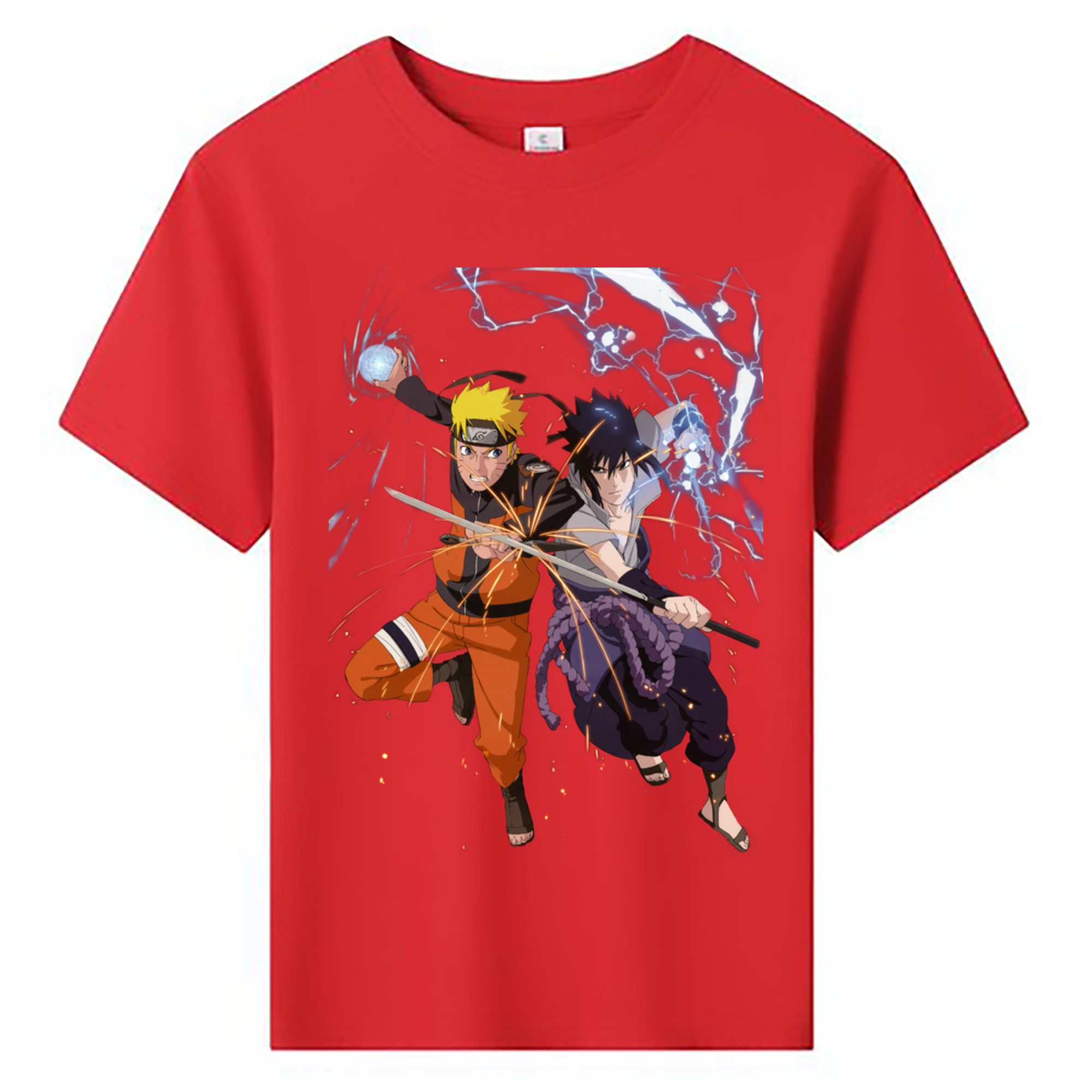 （画像用） NARUTO -ナルト- うずまき ナルト Uzumaki Naruto 綿100％キッズTシャツ（フロントプリント）