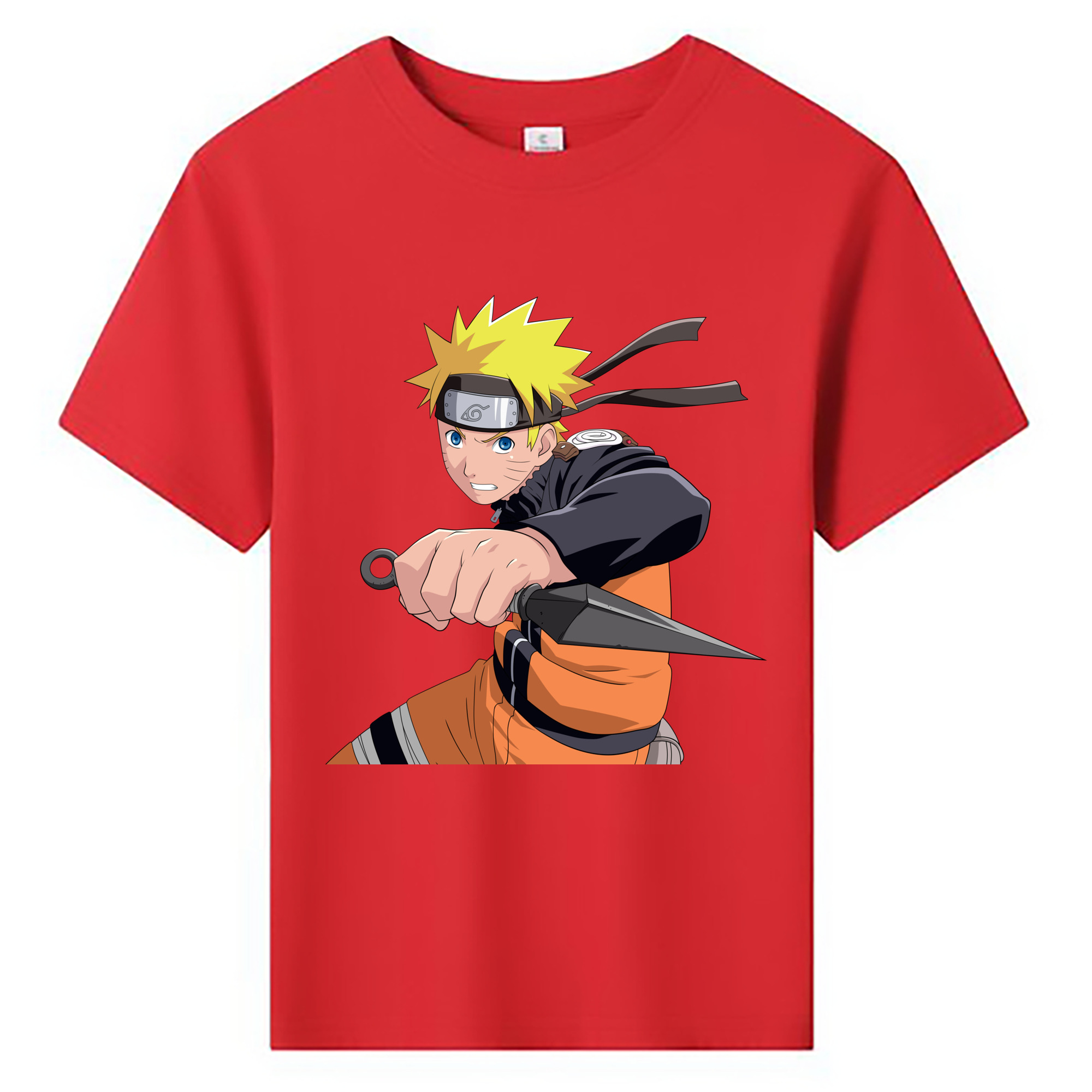 （画像用） NARUTO -ナルト- うずまき ナルト Uzumaki Naruto 綿100％キッズTシャツ（フロントプリント）