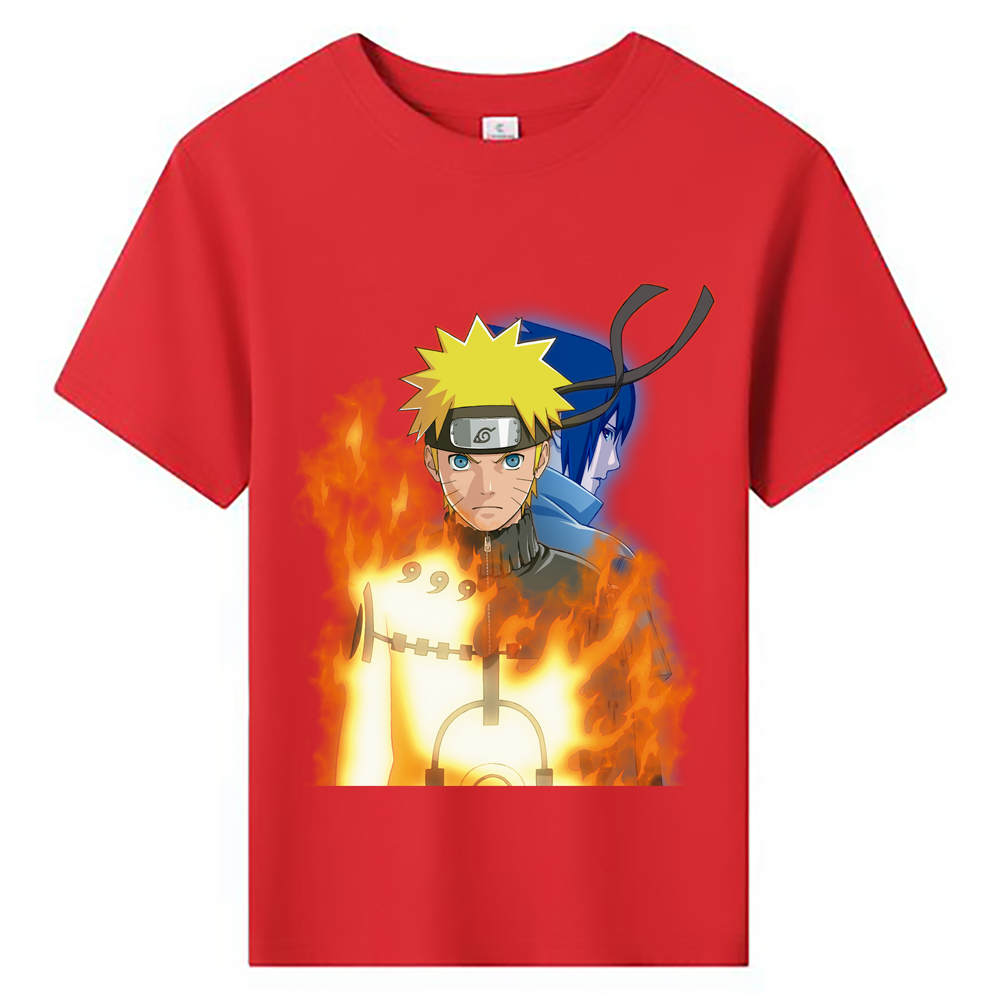 （画像用） NARUTO -ナルト- うずまき ナルト Uzumaki Naruto 綿100％キッズTシャツ（フロントプリント）