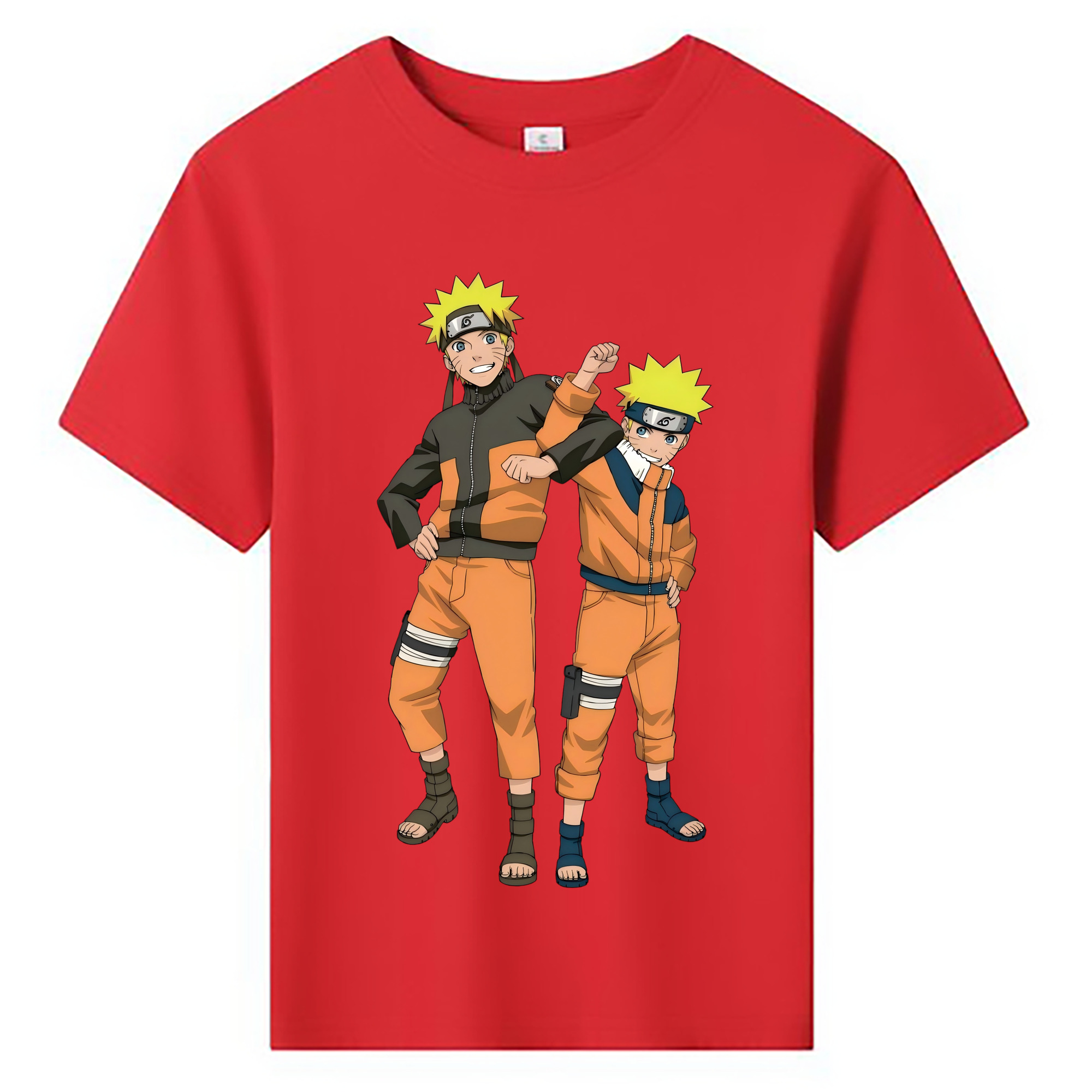 （画像用） NARUTO -ナルト- うずまき ナルト Uzumaki Naruto 綿100％キッズTシャツ（フロントプリント）