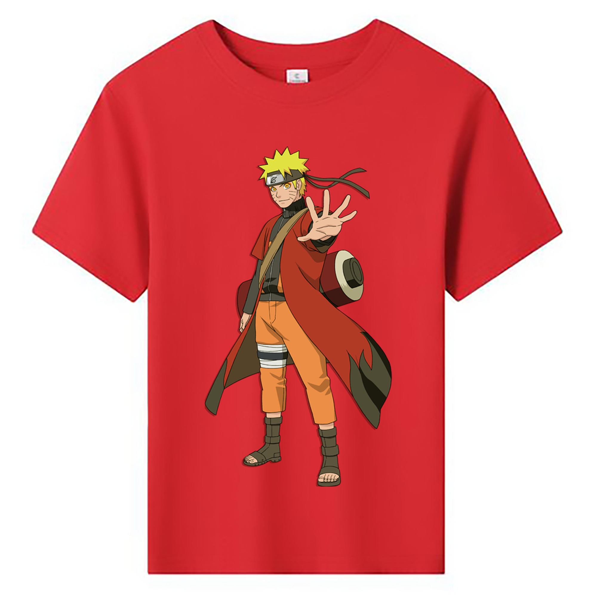（画像用） NARUTO -ナルト- うずまき ナルト Uzumaki Naruto 綿100％キッズTシャツ（フロントプリント）