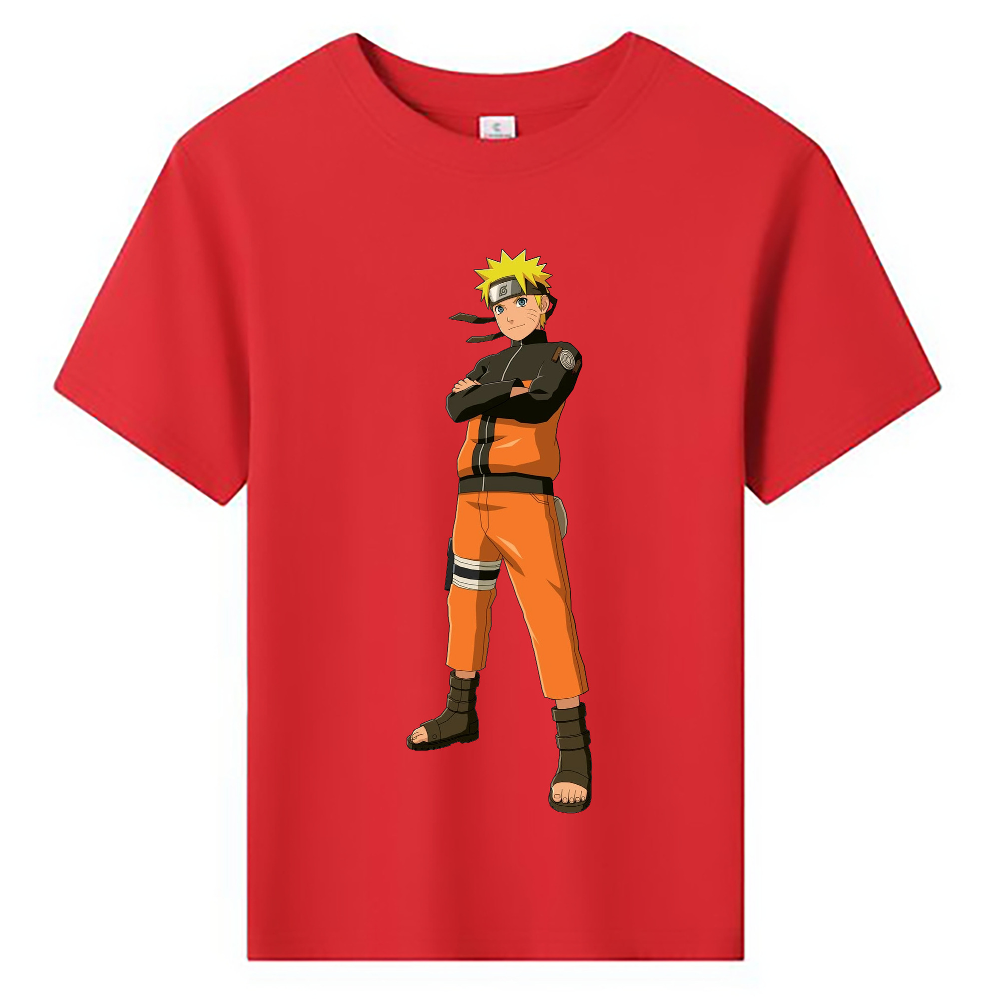 （画像用） NARUTO -ナルト- うずまき ナルト Uzumaki Naruto 綿100％キッズTシャツ（フロントプリント）