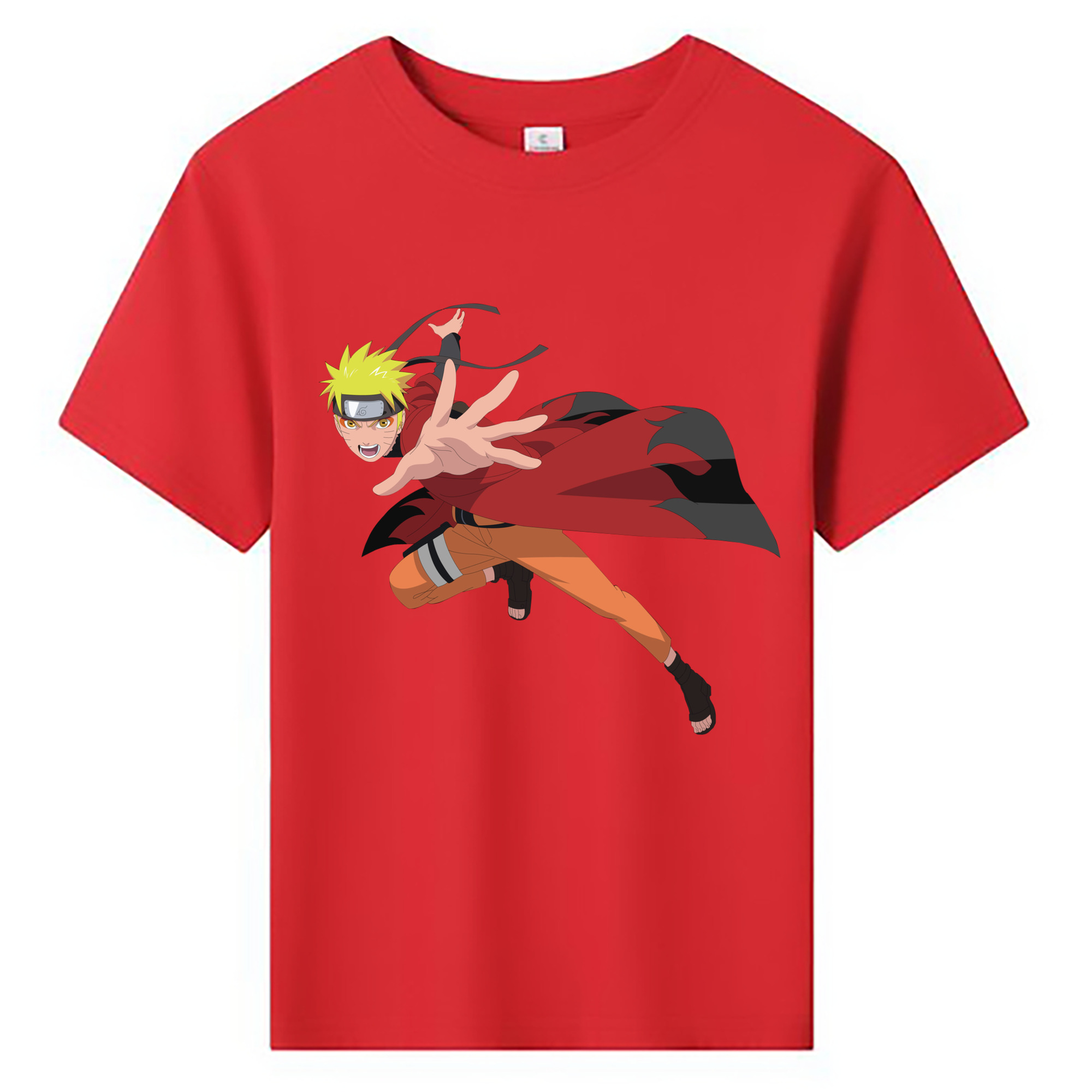（画像用） NARUTO -ナルト- うずまき ナルト Uzumaki Naruto 綿100％キッズTシャツ（フロントプリント）