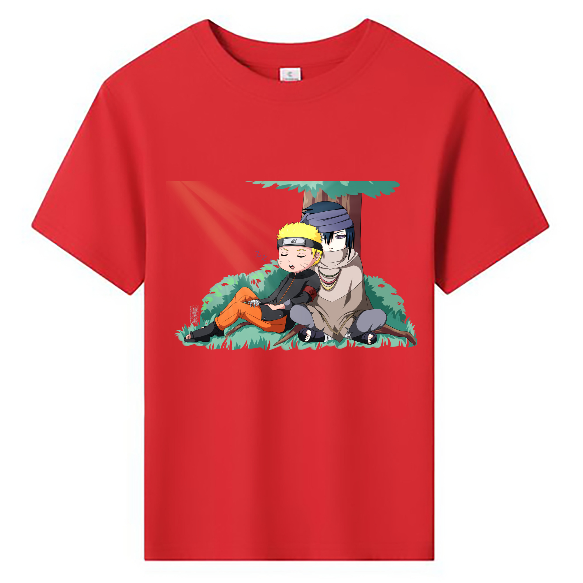 （画像用） NARUTO -ナルト- うずまき ナルト Uzumaki Naruto 綿100％キッズTシャツ（フロントプリント）