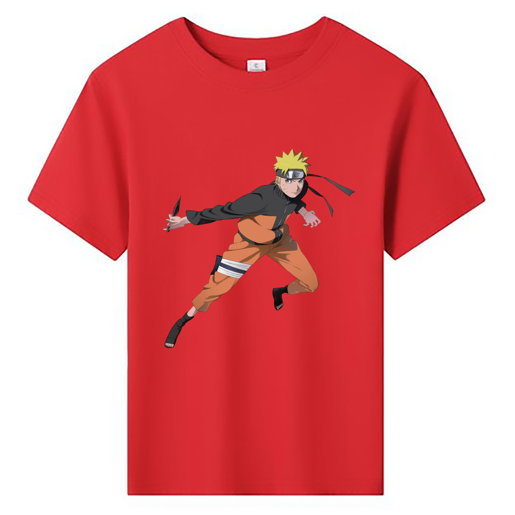 （画像用） NARUTO -ナルト- うずまき ナルト Uzumaki Naruto 綿100％キッズTシャツ（フロントプリント）