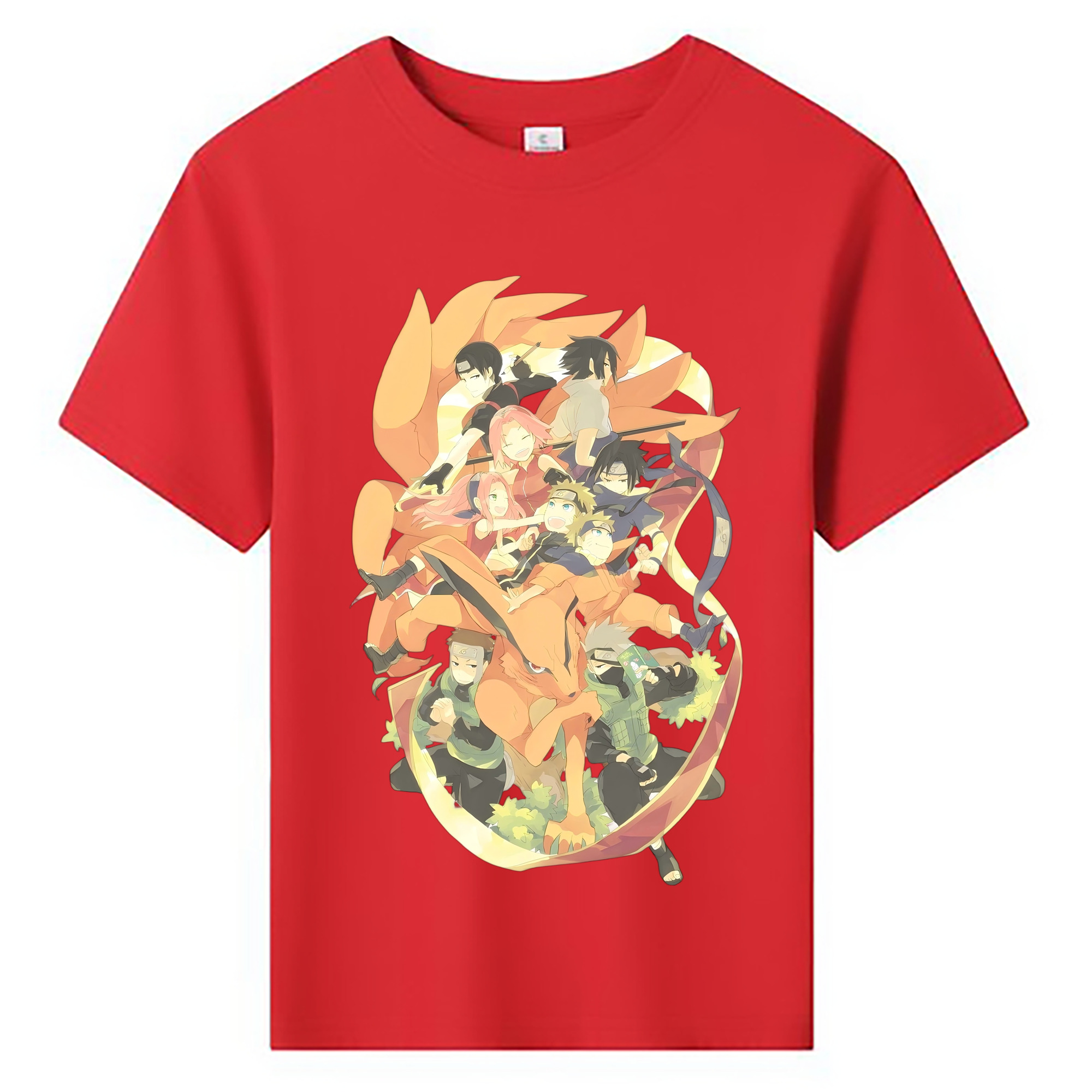 （画像用） NARUTO -ナルト- うずまき ナルト Uzumaki Naruto 綿100％キッズTシャツ（フロントプリント）
