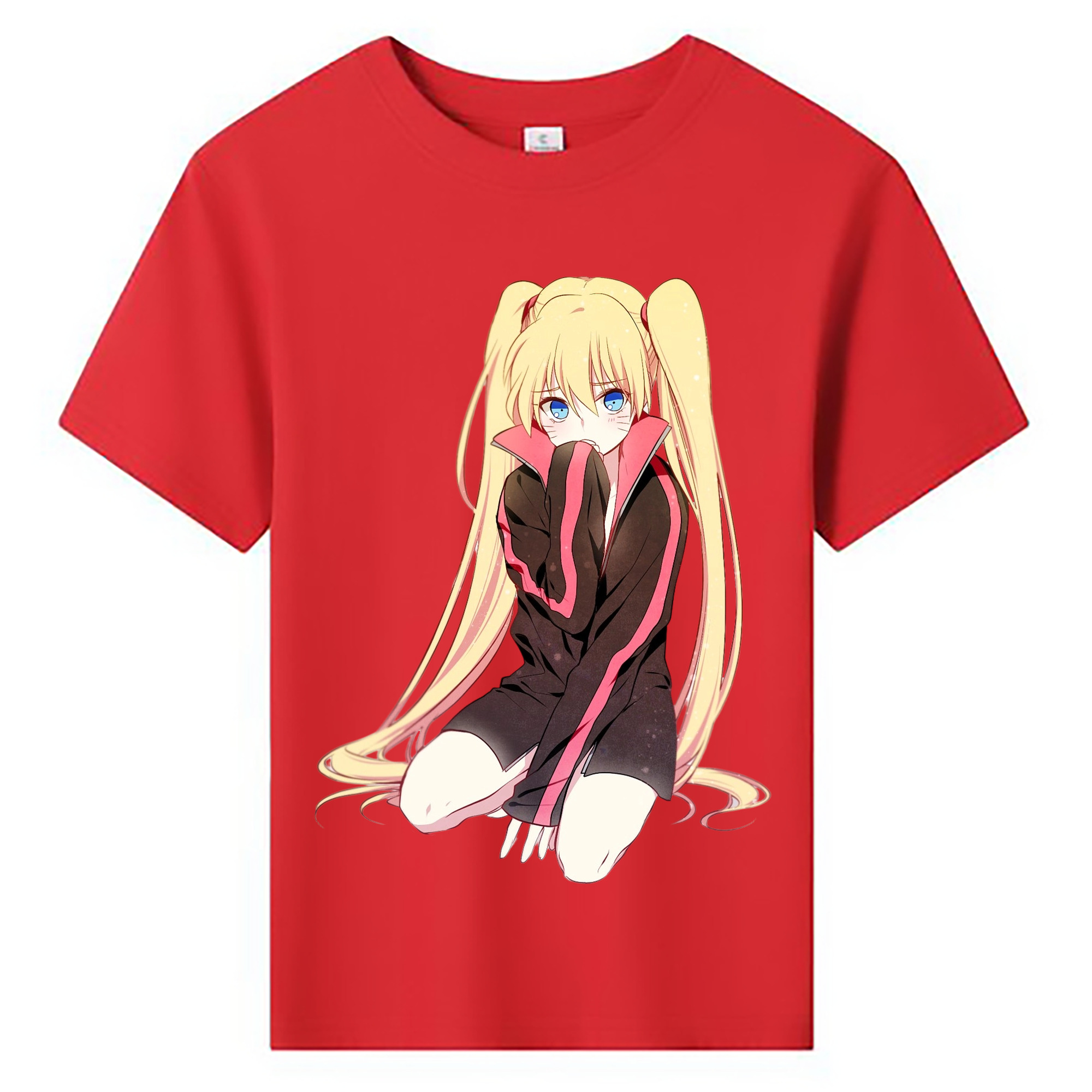 （画像用） NARUTO -ナルト- うずまき ナルト Uzumaki Naruto 綿100％キッズTシャツ（フロントプリント）