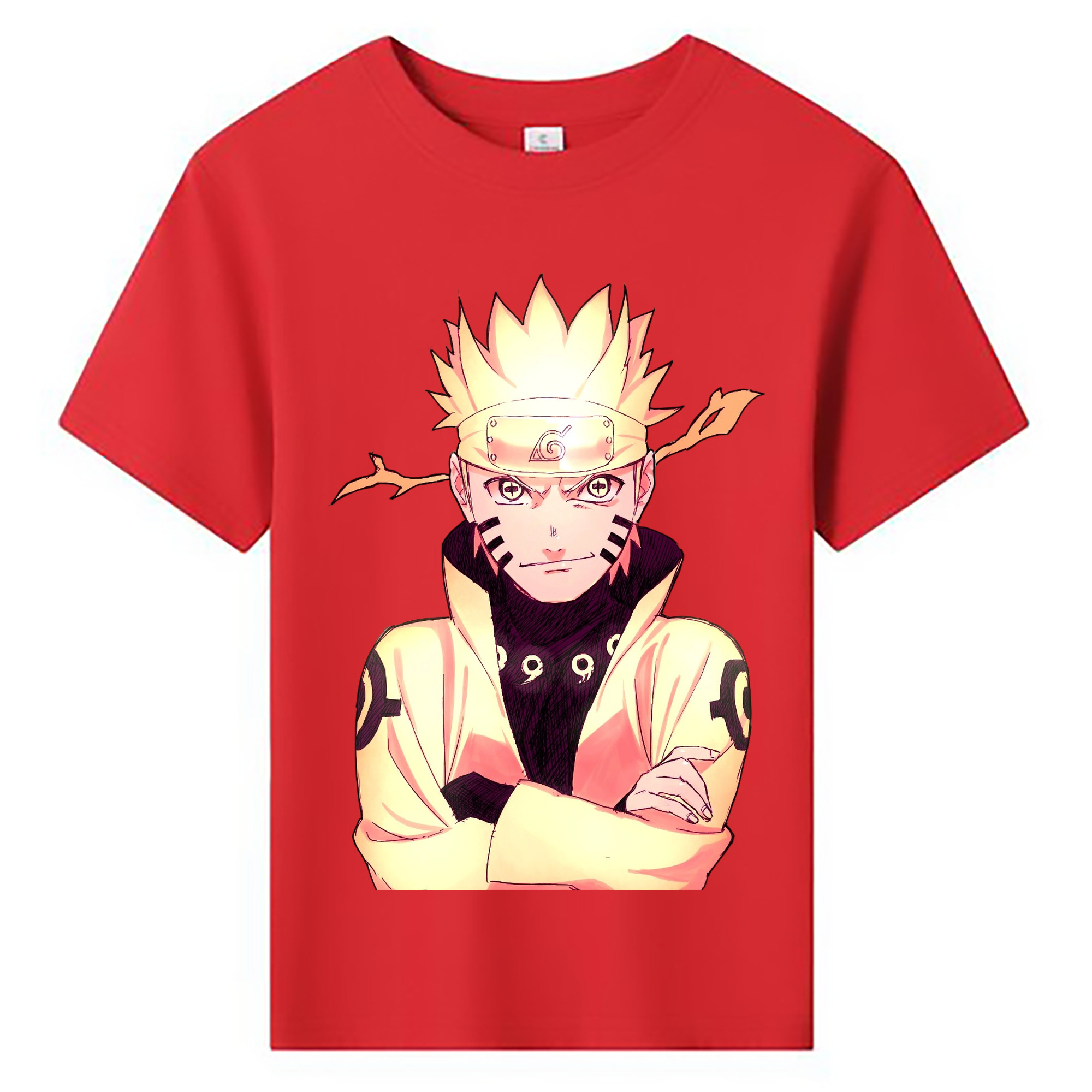 （画像用） NARUTO -ナルト- うずまき ナルト Uzumaki Naruto 綿100％キッズTシャツ（フロントプリント）