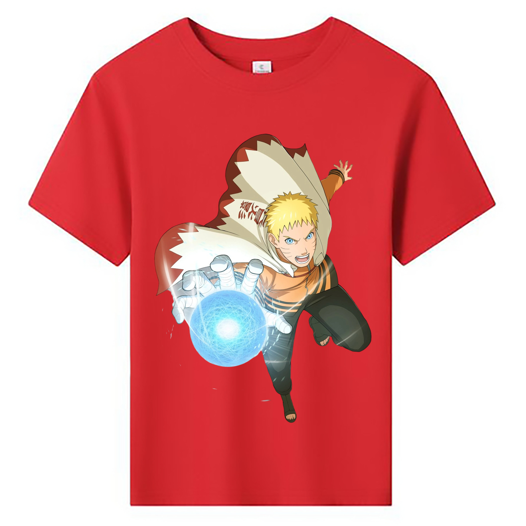 （画像用） NARUTO -ナルト- うずまき ナルト Uzumaki Naruto 綿100％キッズTシャツ（フロントプリント）