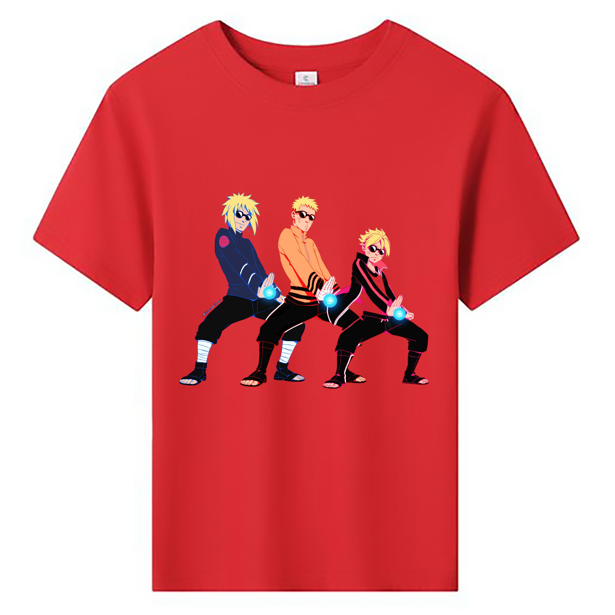 （画像用） NARUTO -ナルト- うずまき ナルト Uzumaki Naruto 綿100％キッズTシャツ（フロントプリント）