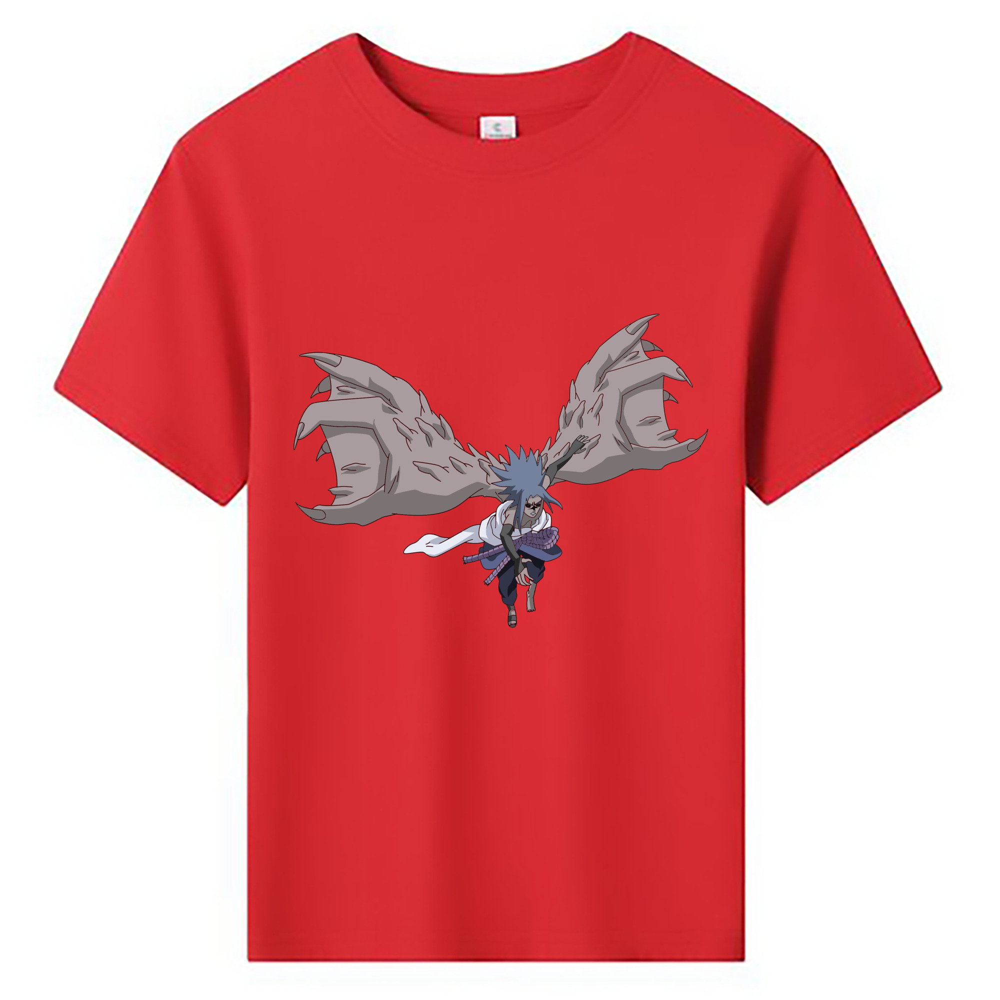（画像用） NARUTO -ナルト- うちは サスケ Uchiha Sasuke 綿100％キッズTシャツ（フロントプリント）