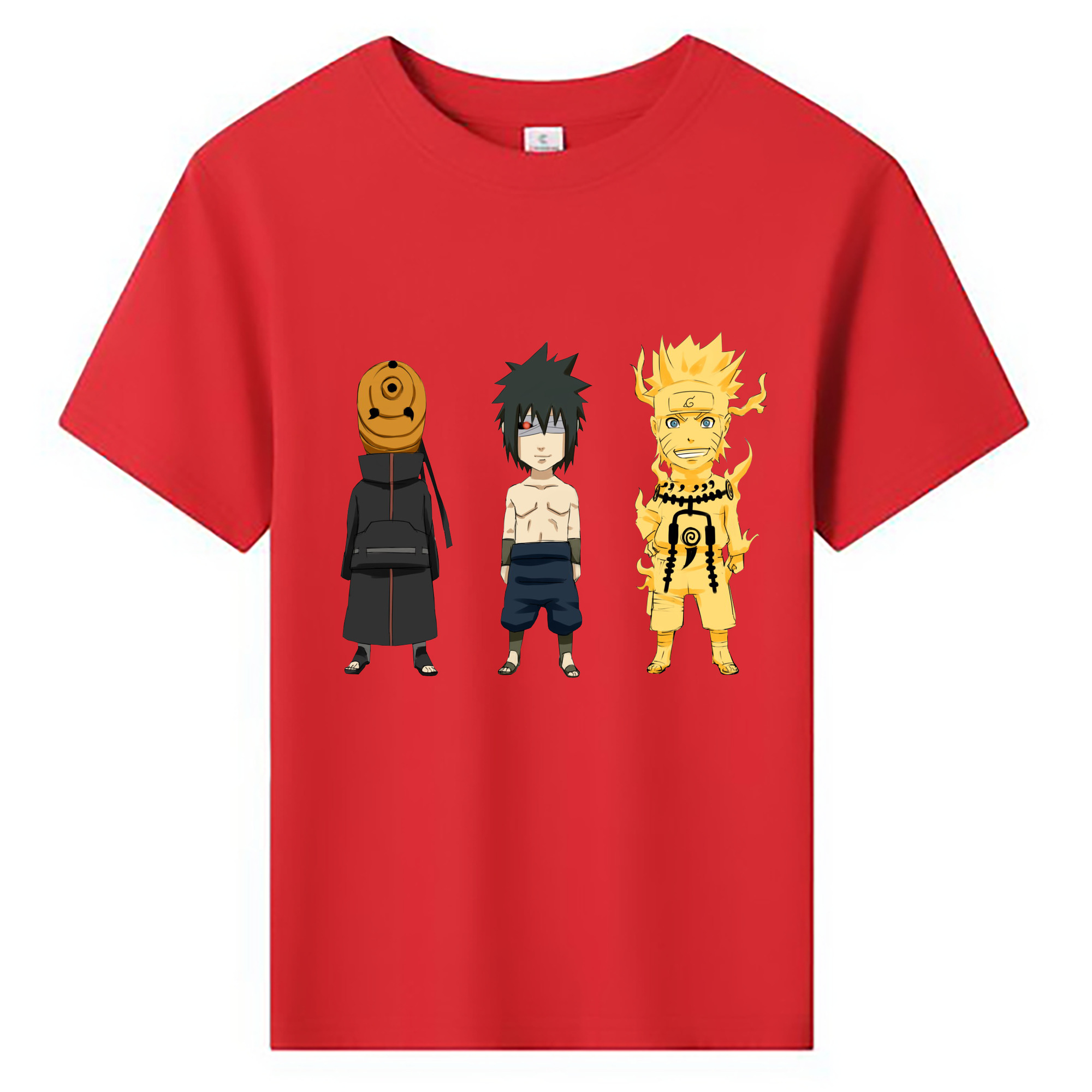 （画像用） NARUTO -ナルト- うちは サスケ Uchiha Sasuke 綿100％キッズTシャツ（フロントプリント）