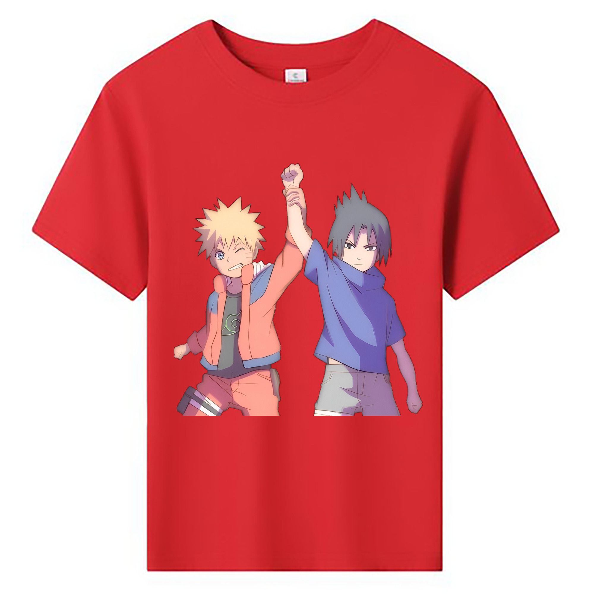 （画像用） NARUTO -ナルト- うちは サスケ Uchiha Sasuke 綿100％キッズTシャツ（フロントプリント）