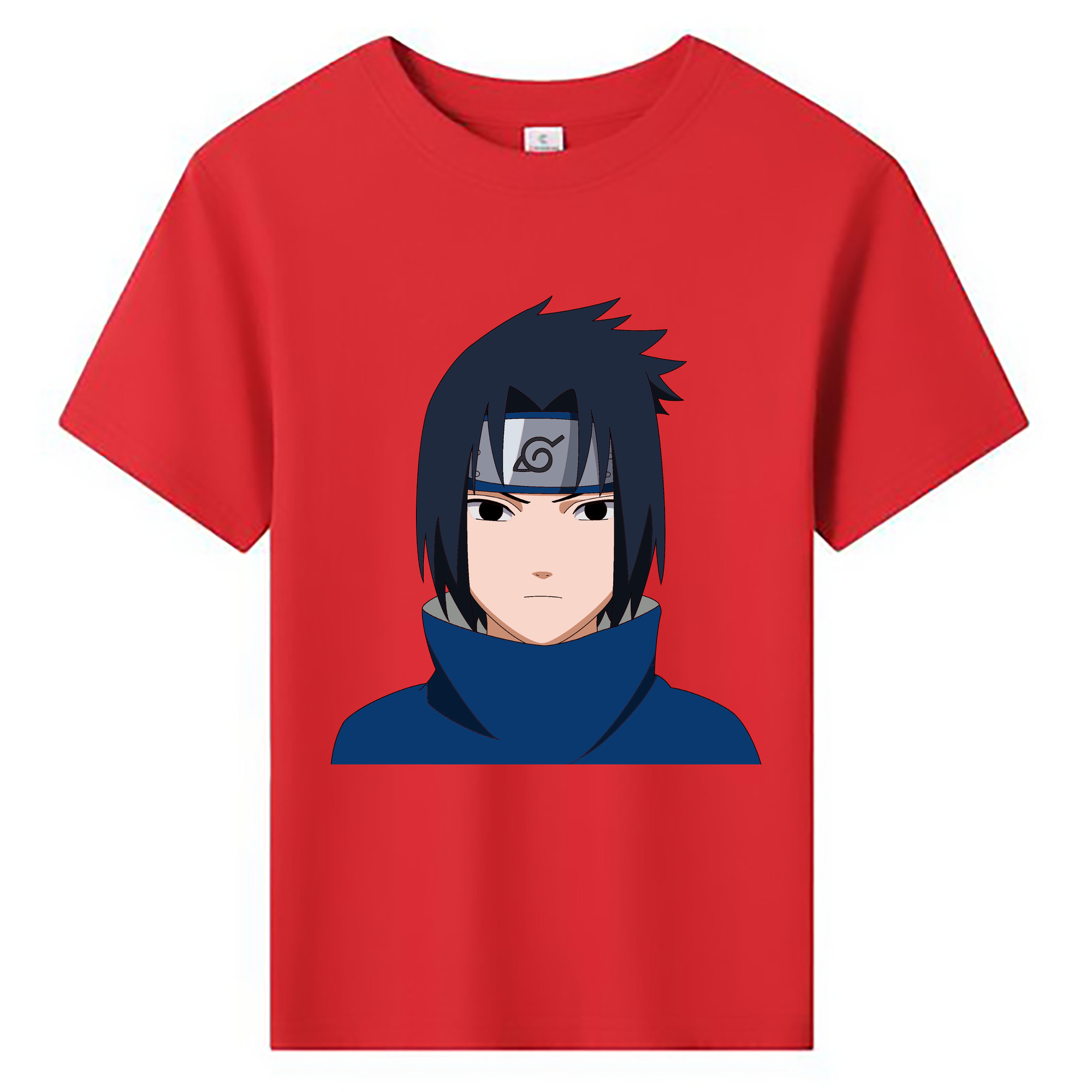 （画像用） NARUTO -ナルト- うちは サスケ Uchiha Sasuke 綿100％キッズTシャツ（フロントプリント）