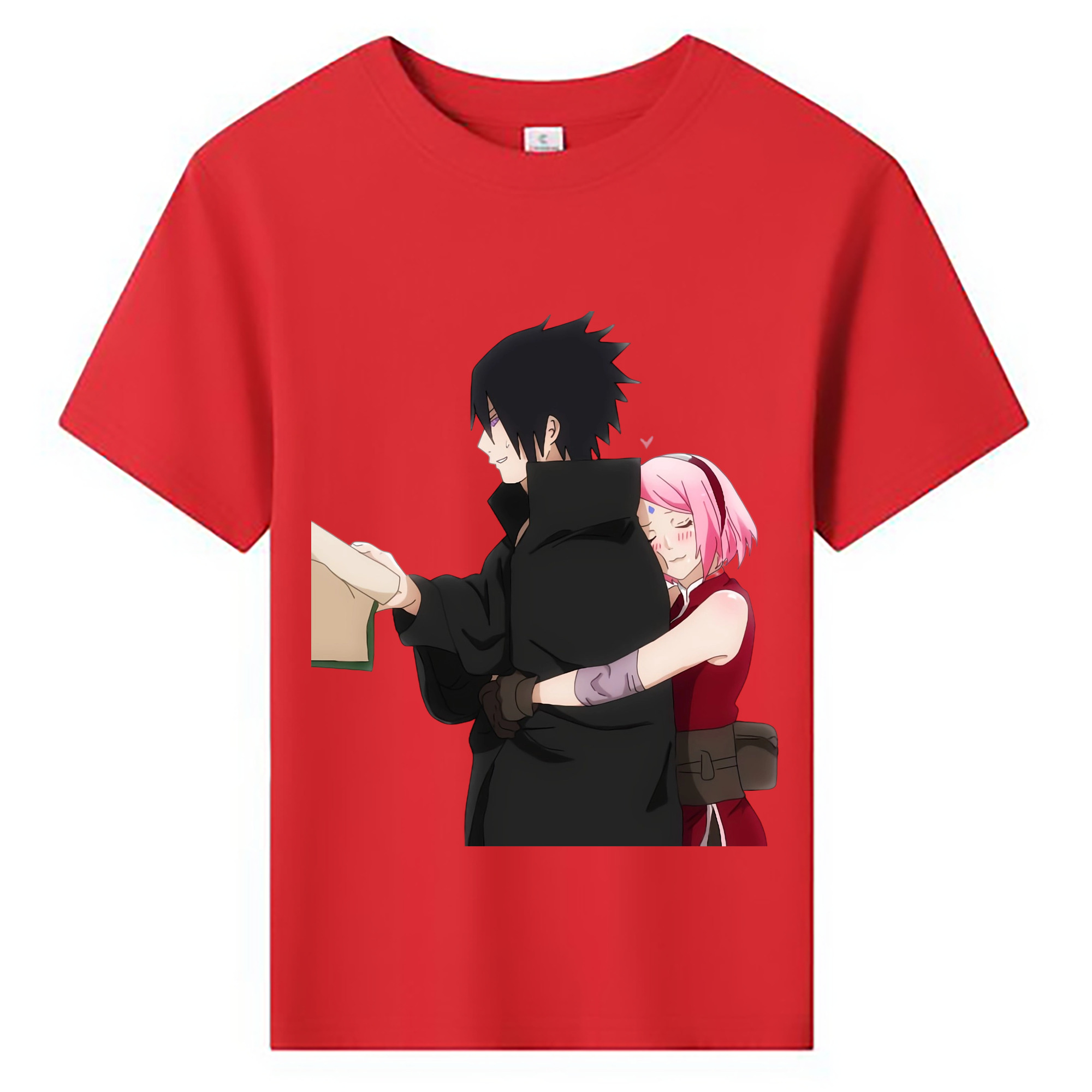 （画像用） NARUTO -ナルト- うちは サスケ Uchiha Sasuke 綿100％キッズTシャツ（フロントプリント）