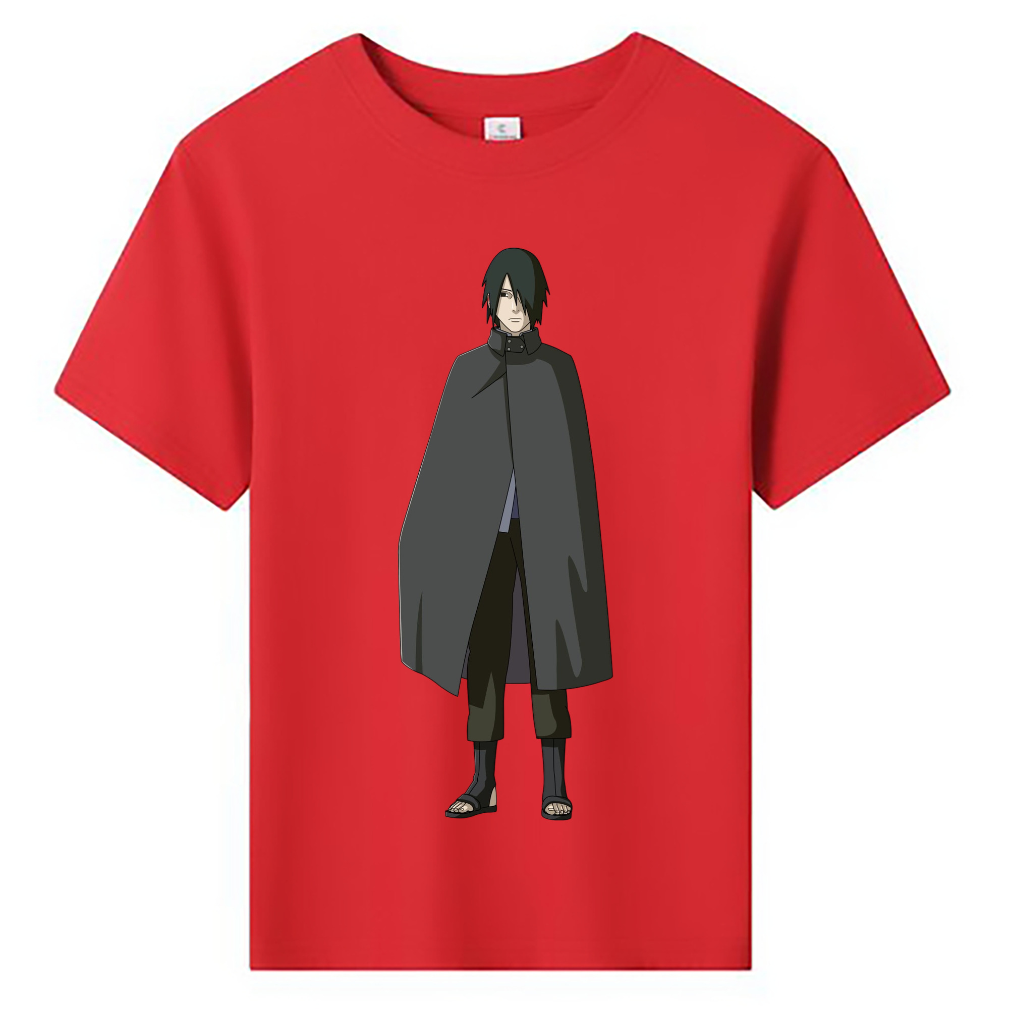 （画像用） NARUTO -ナルト- うちは サスケ Uchiha Sasuke 綿100％キッズTシャツ（フロントプリント）